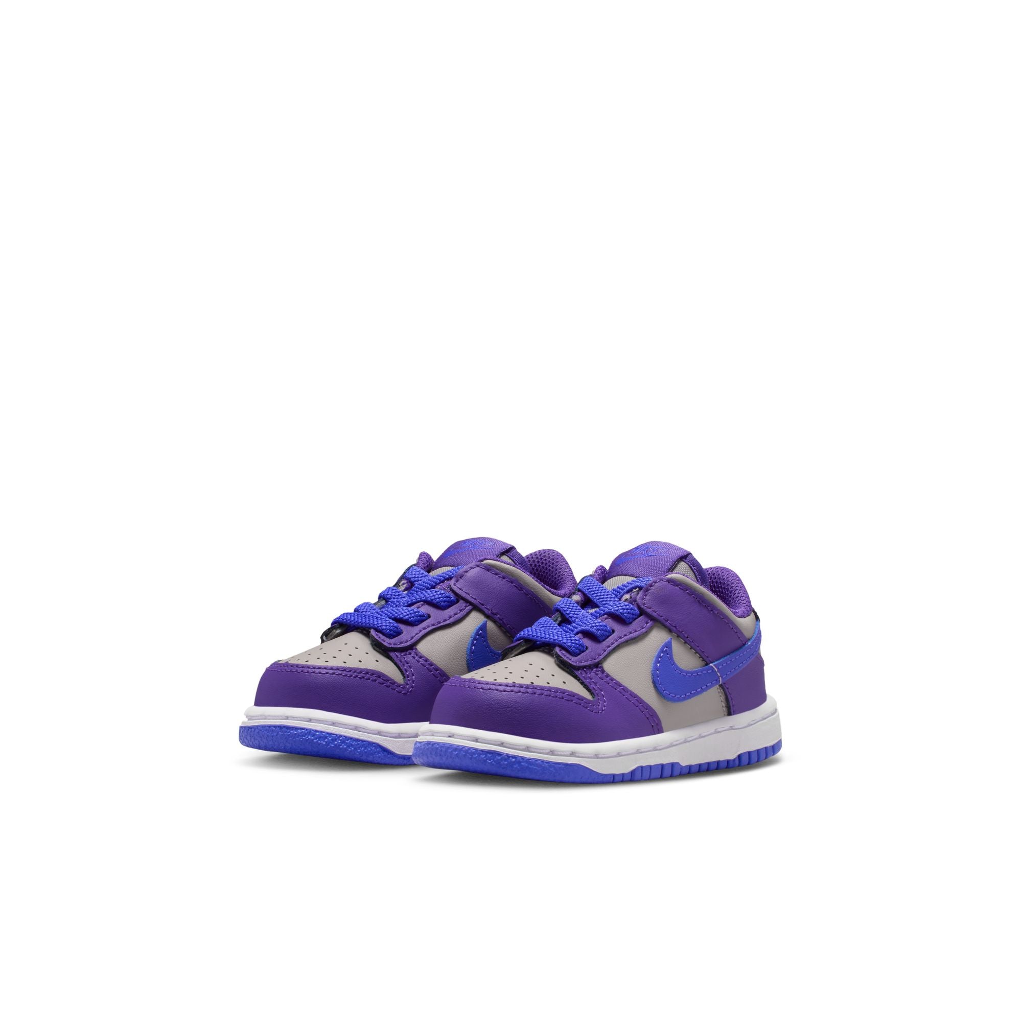 KIDS NIKE DUNK LOW TD (COLLEGE GREY/PERSIAN VIOLET/WILD GRAPE)