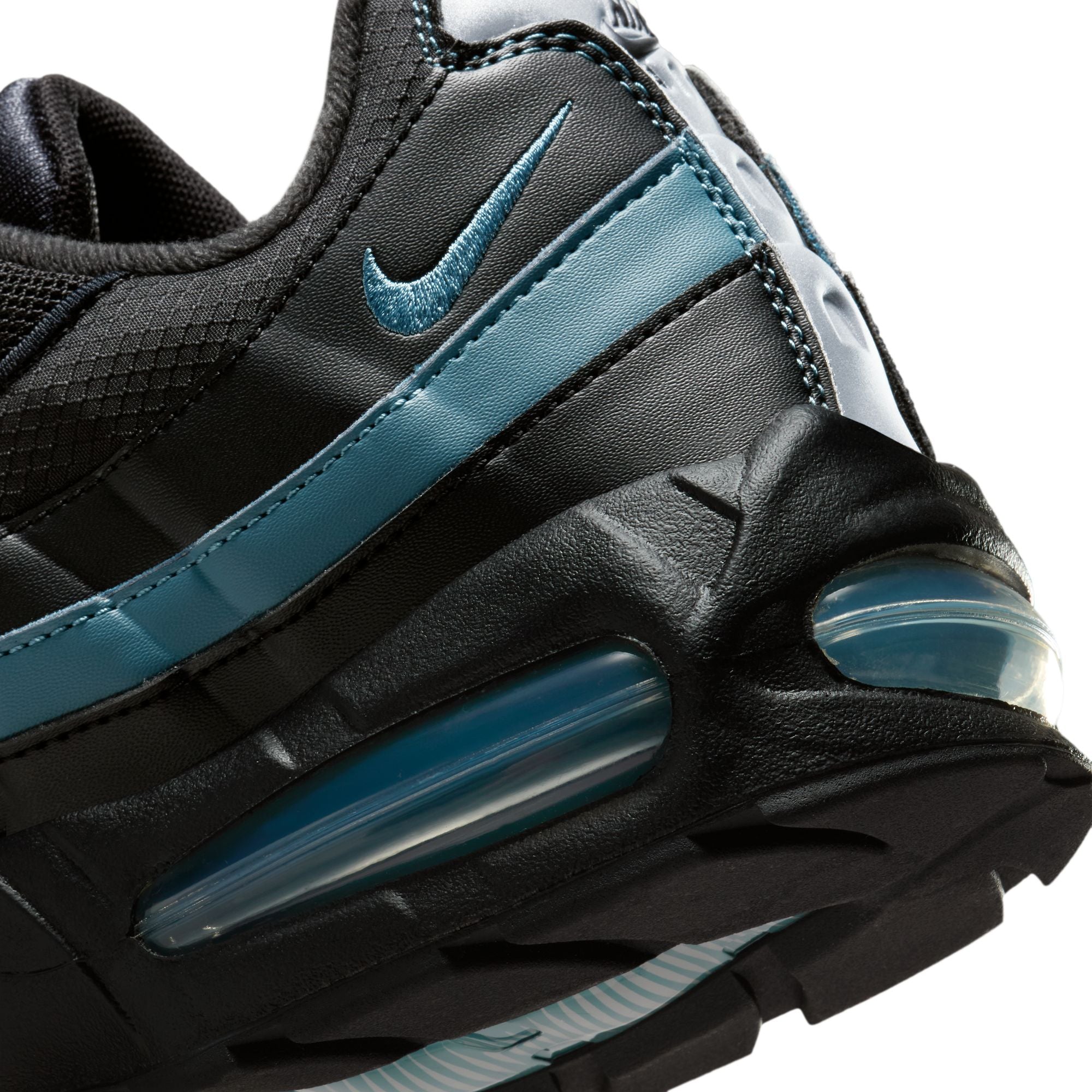 MENS NIKE AIR MAX 95 BIG BUBBLE (SMOKEY BLUE/BLACK/METALLIC SILVER)