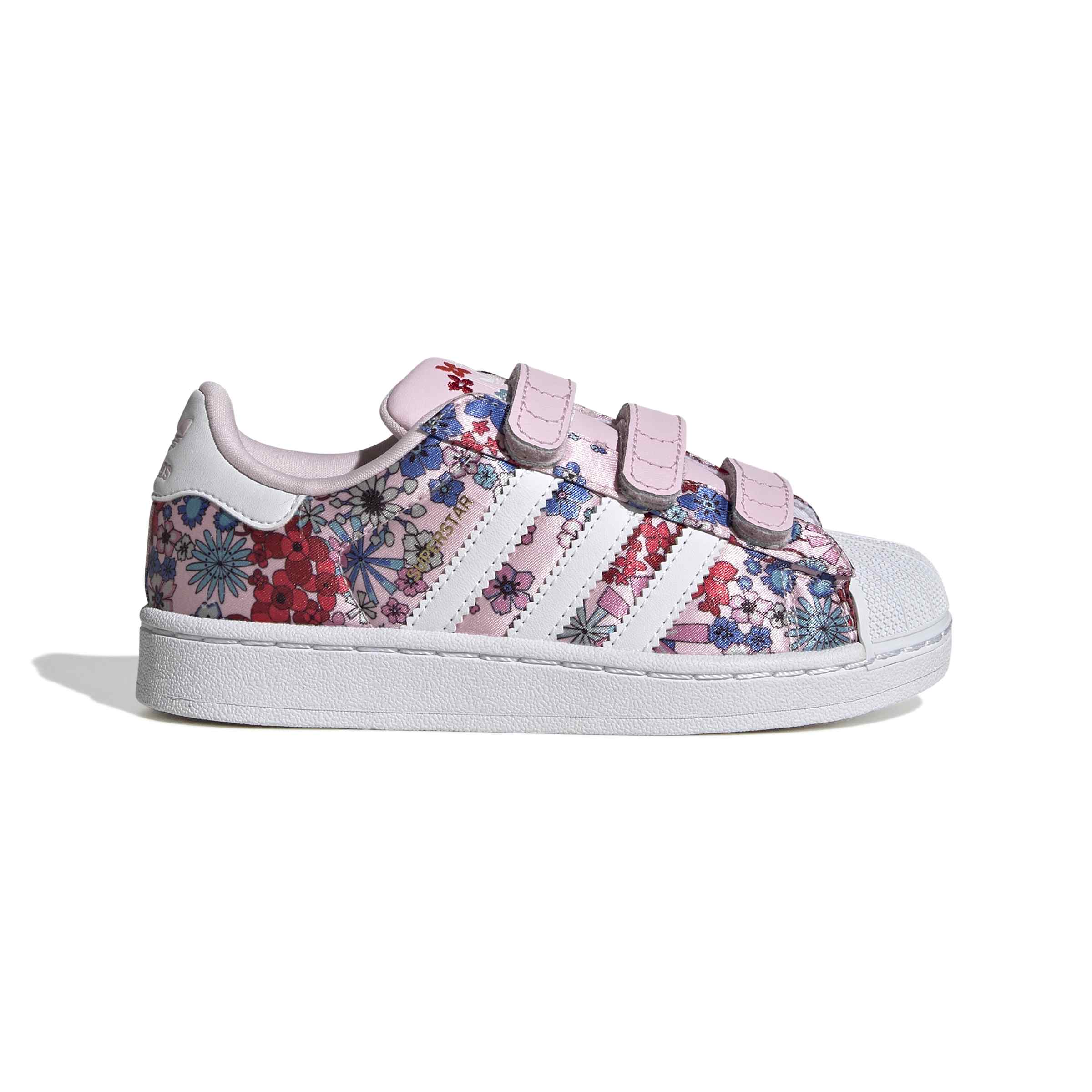 KIDS ADIDAS LIBERTY LONDON SUPERSTAR II COMFORT CLOSURE C (CLEAR PINK / CLOUD WHITE / LIGHT PINK)