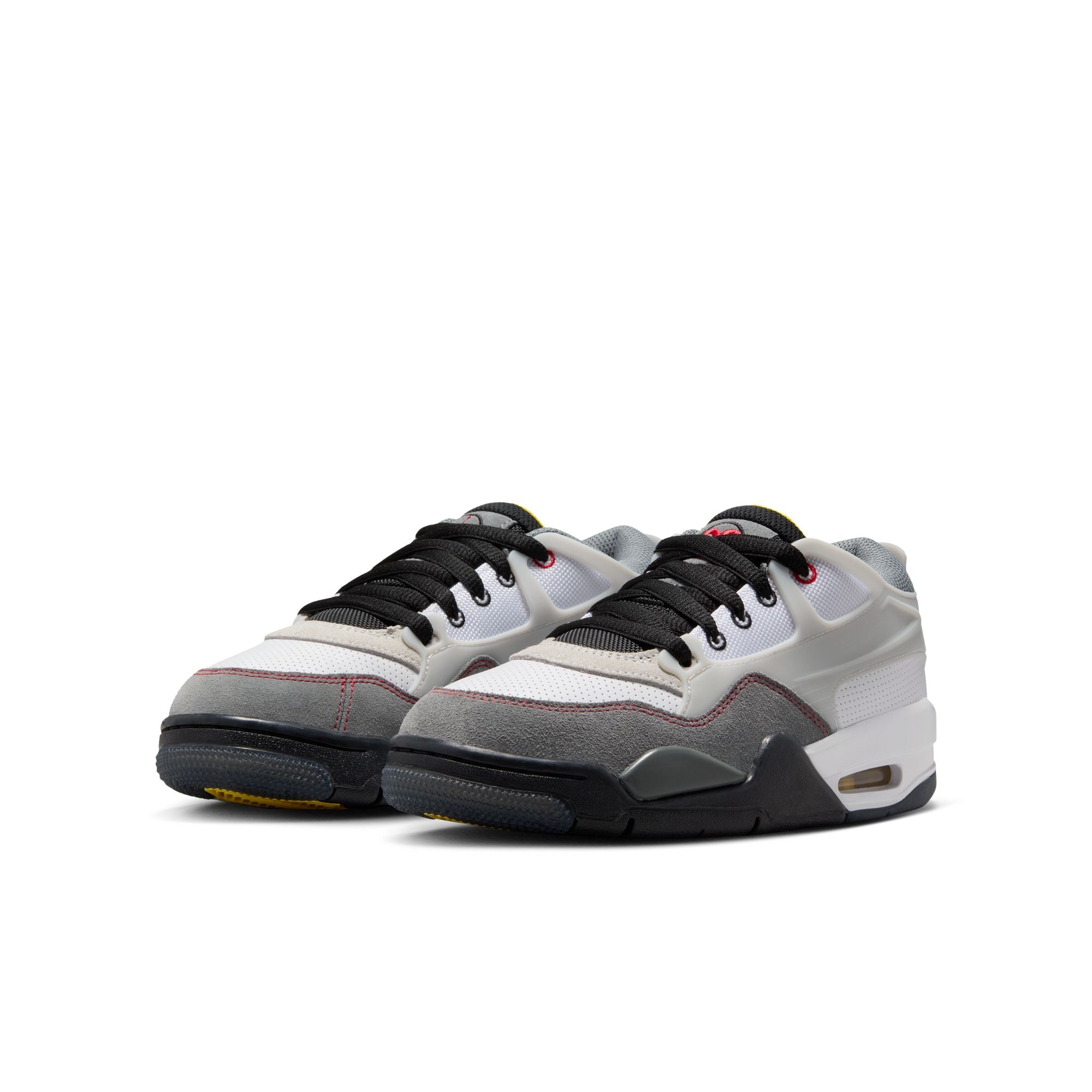 KIDS AIR JORDAN 4 RM BG PRM (WHITE/FIRE RED/BLACK/SMOKE GREY)