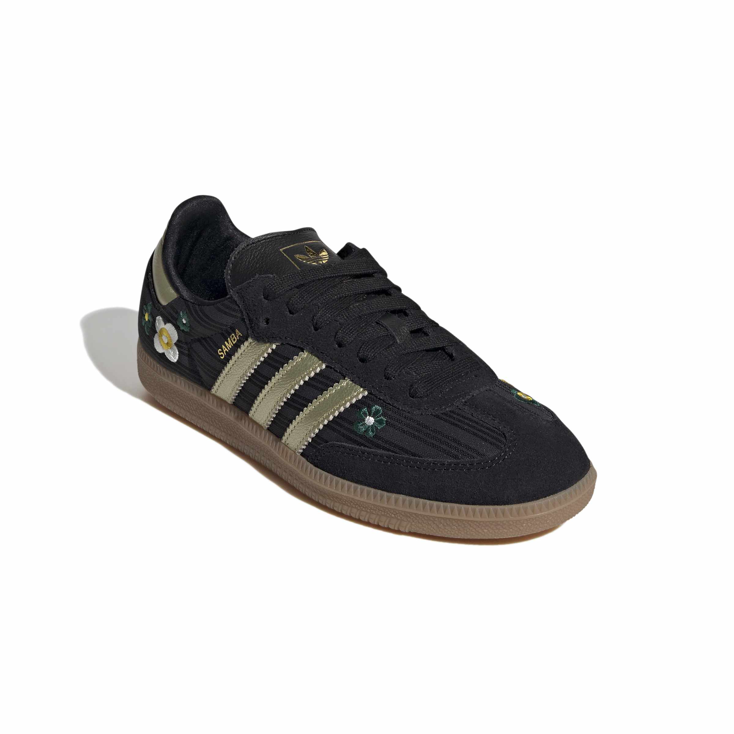 WOMENS ADIDAS SAMBA OG (CORE BLACK / GOLD METALLIC / GUM)