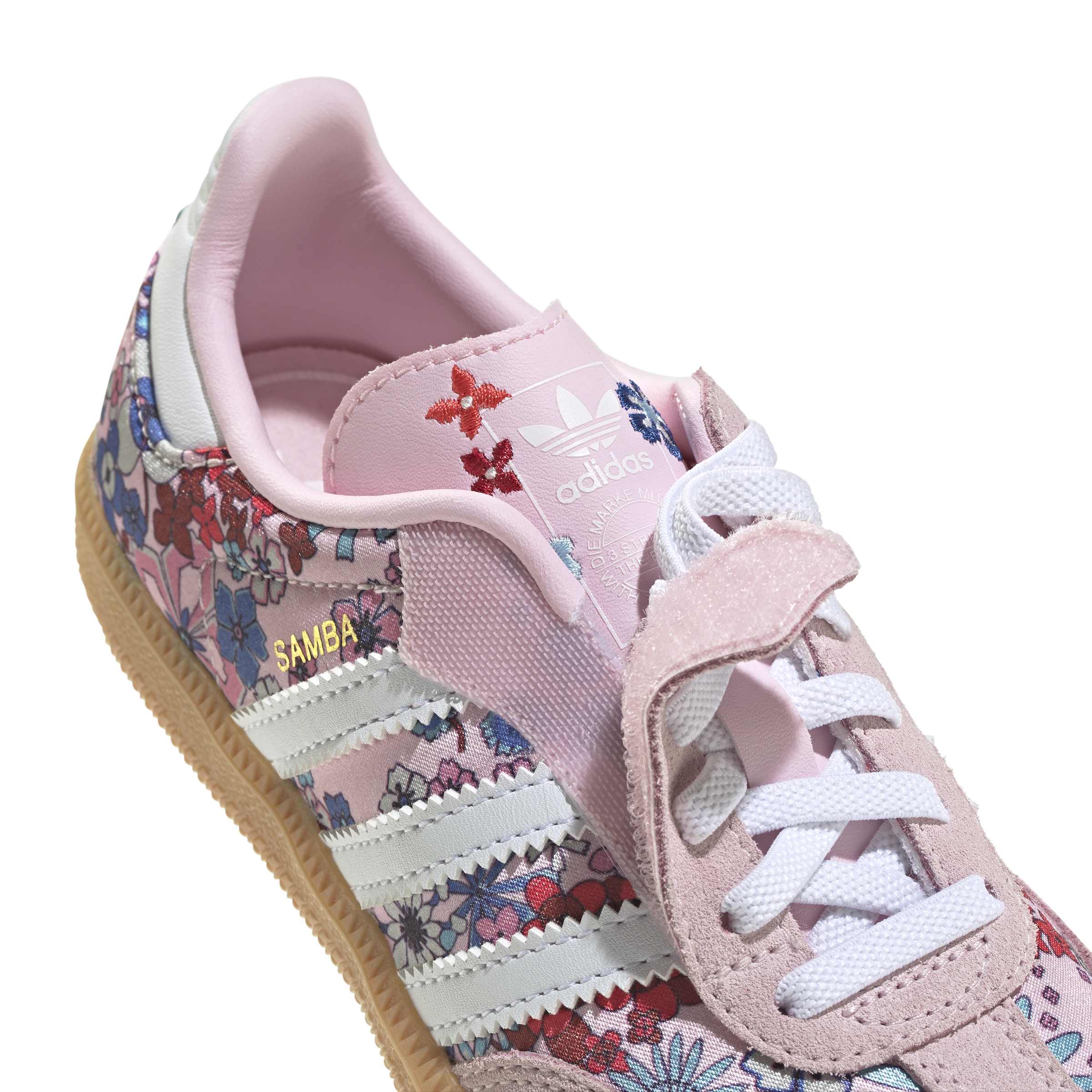 KIDS ADIDAS LIBERTY LONDON SAMBA OG COMFORT CLOSURE ELASTIC LACE C (CLEAR PINK / CLOUD WHITE / GUM)