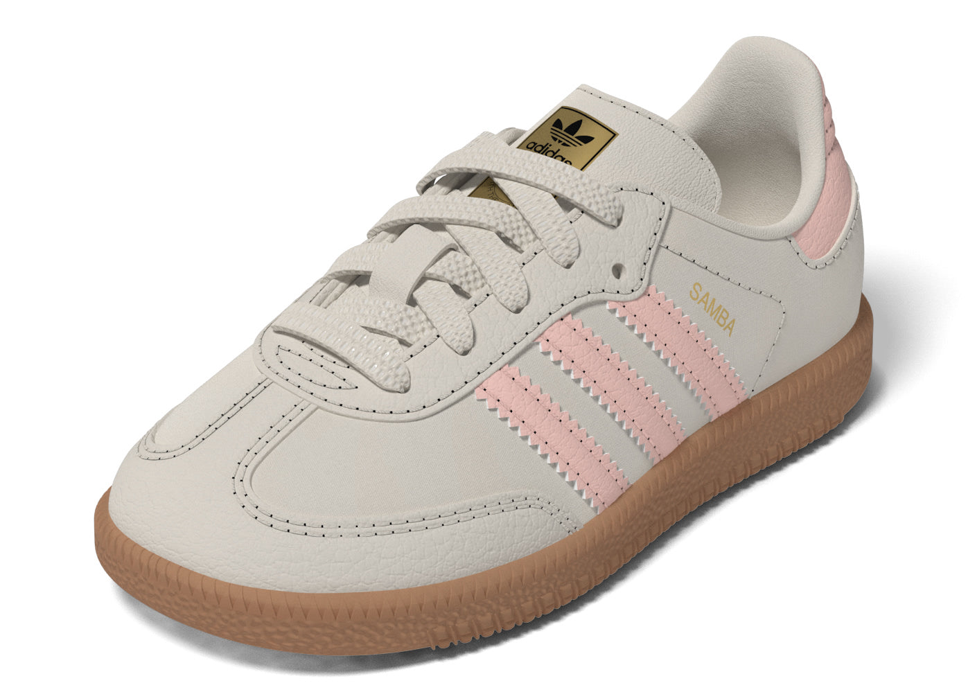 KIDS ADIDAS SAMBA OG EL I (WONDER WHITE/PINK)