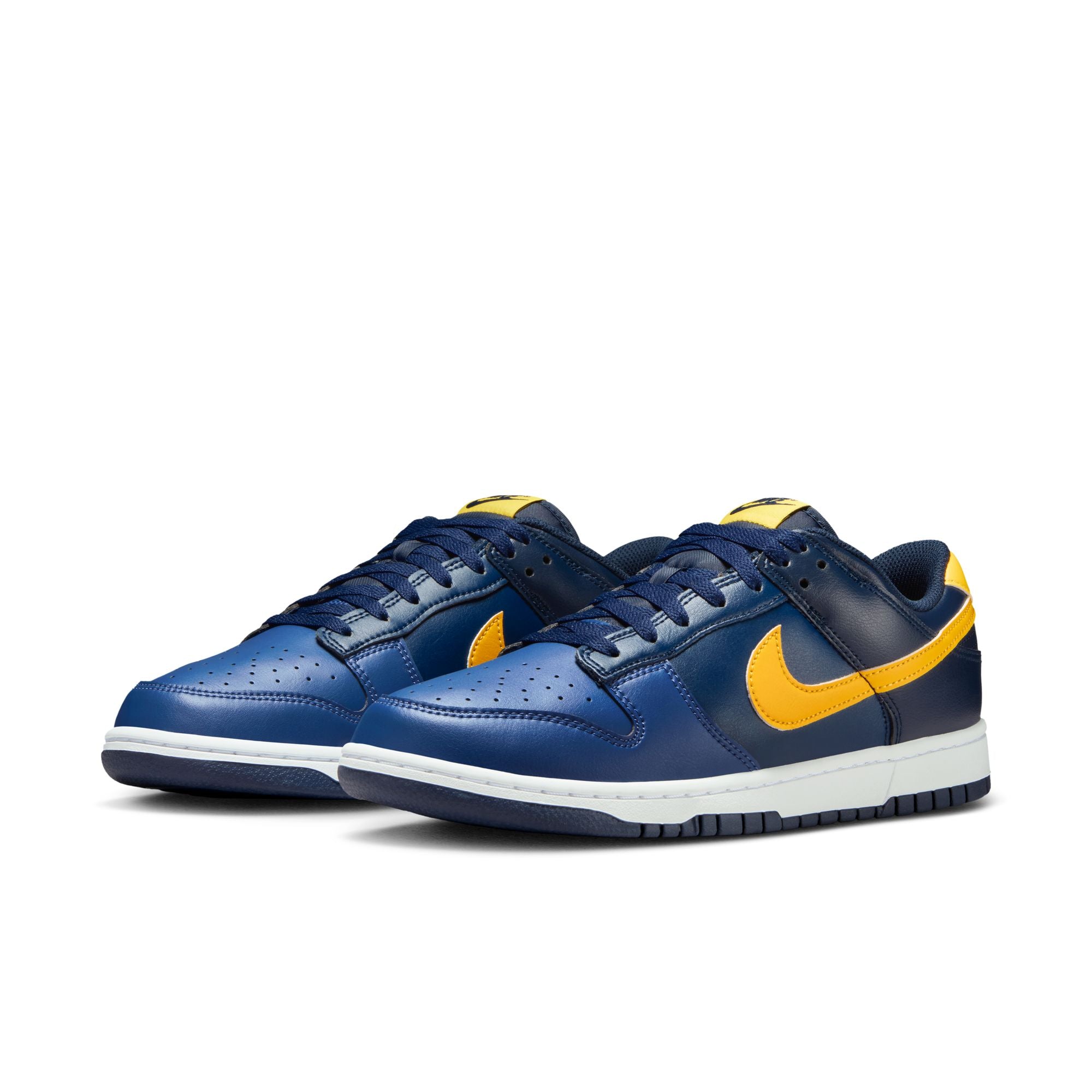 MENS NIKE DUNK LOW RETRO (BLUE LEGEND/VARSITY MAIZE/MIDNIGHT NAVY)