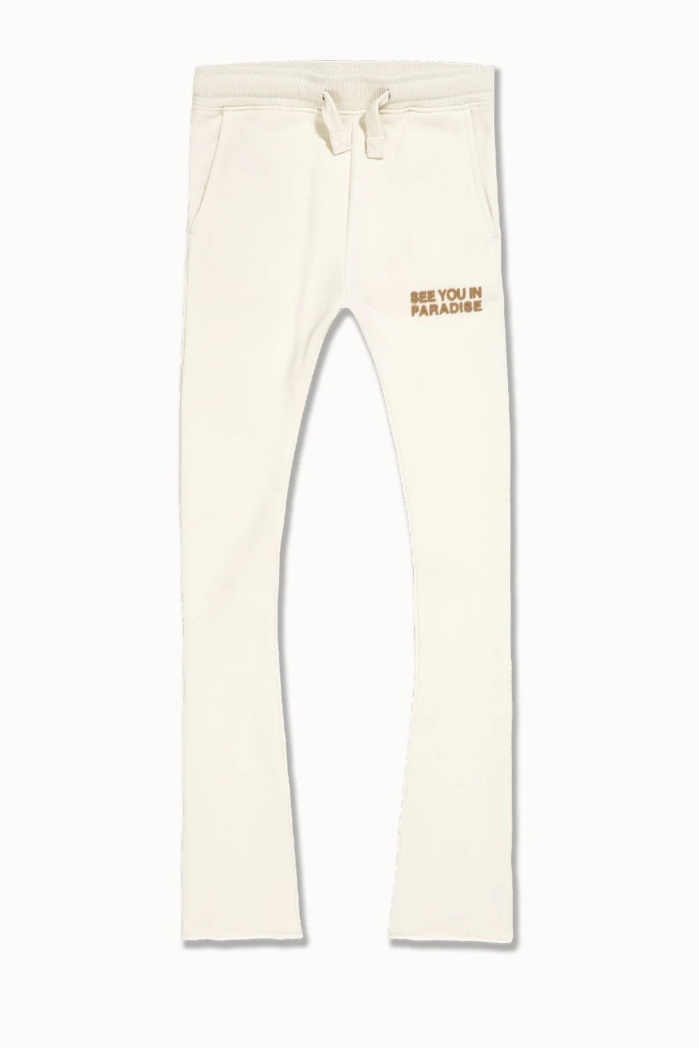 KIDS JORDAN CRAIG SYIP TONAL STACKED SWEATPANT (BONE)