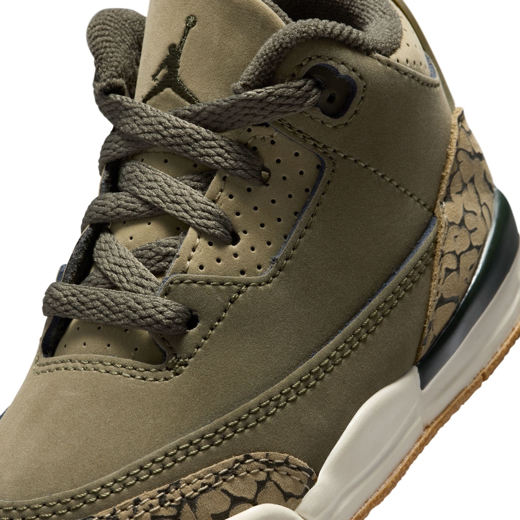 KIDS JORDAN 3 RETRO TD "FAMILY AFFAIR" (MEDIUM OLIVE)