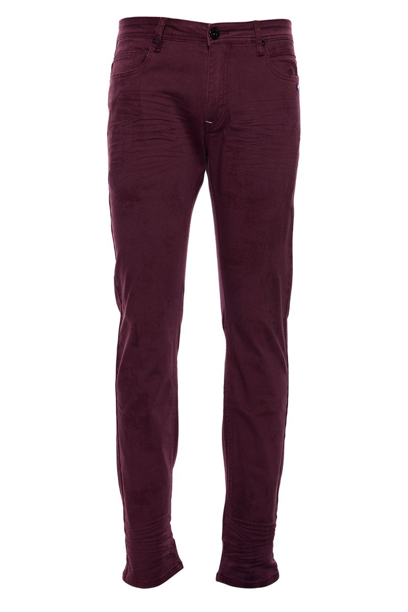 AARON | MENS TWILL JEAN (CRANBERRY)