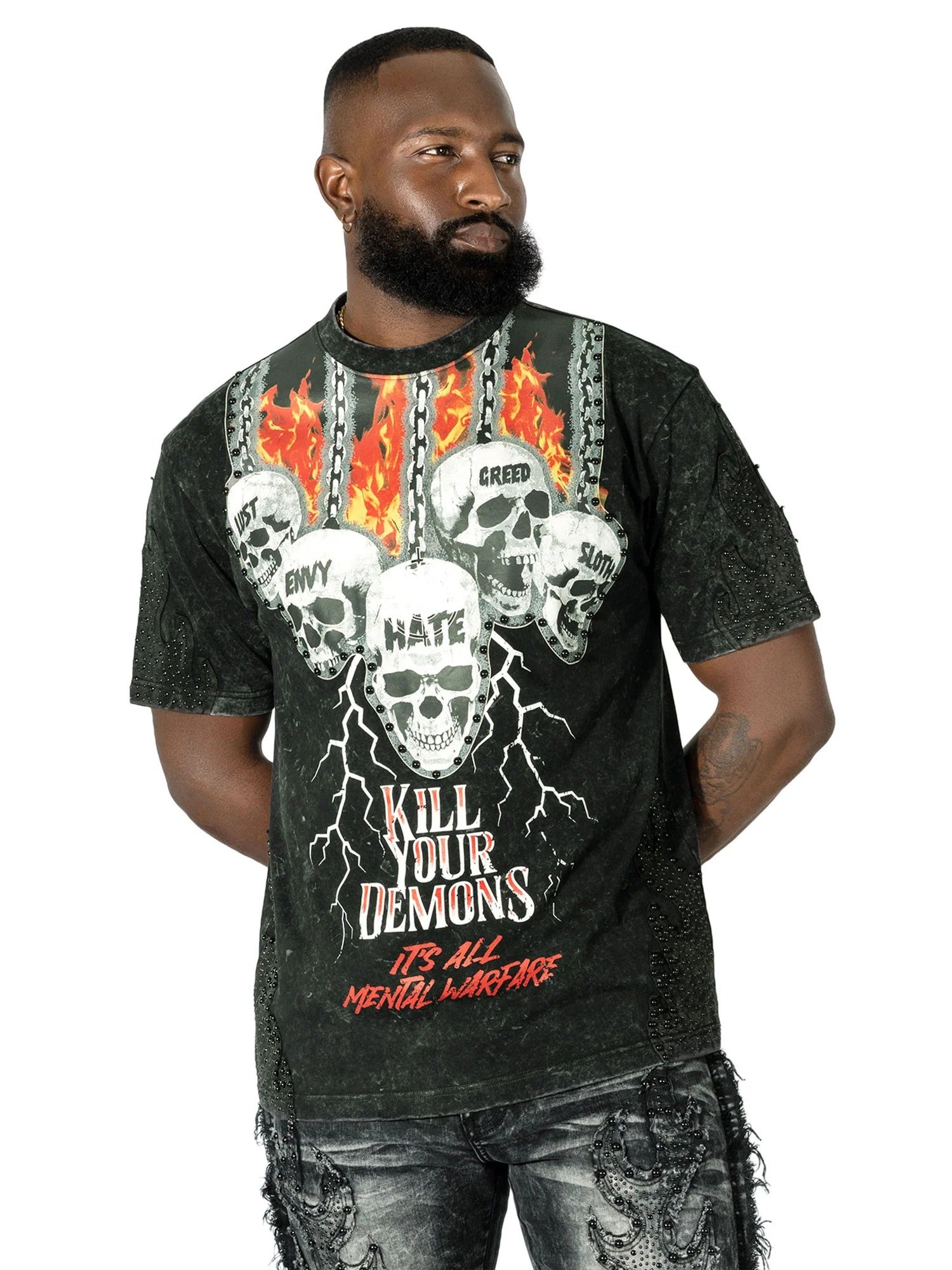 MENS MAKOBI TESORO T-SHIRT (BLACK)