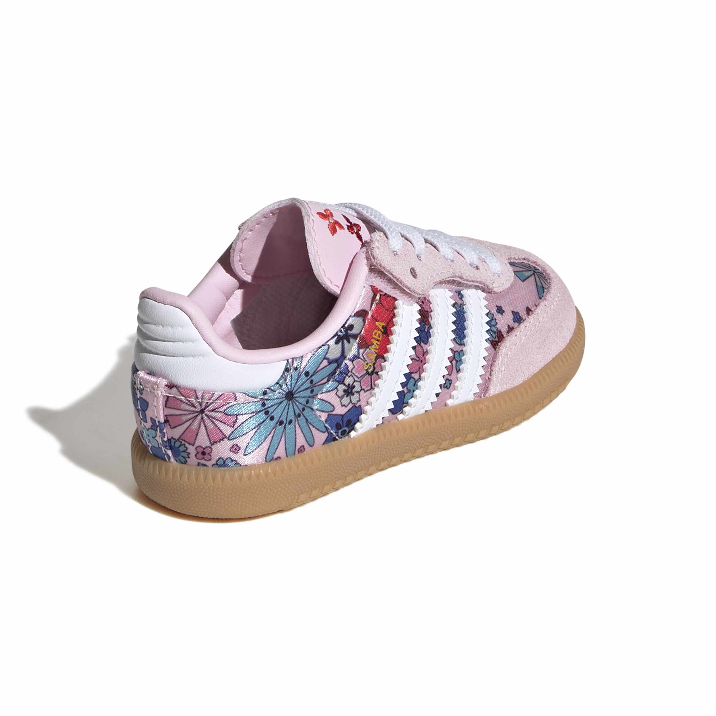 KIDS ADIDAS LIBERTY LONDON SAMBA OG COMFORT CLOSURE ELASTIC LACE I (CLEAR PINK / CLOUD WHITE / GUM)