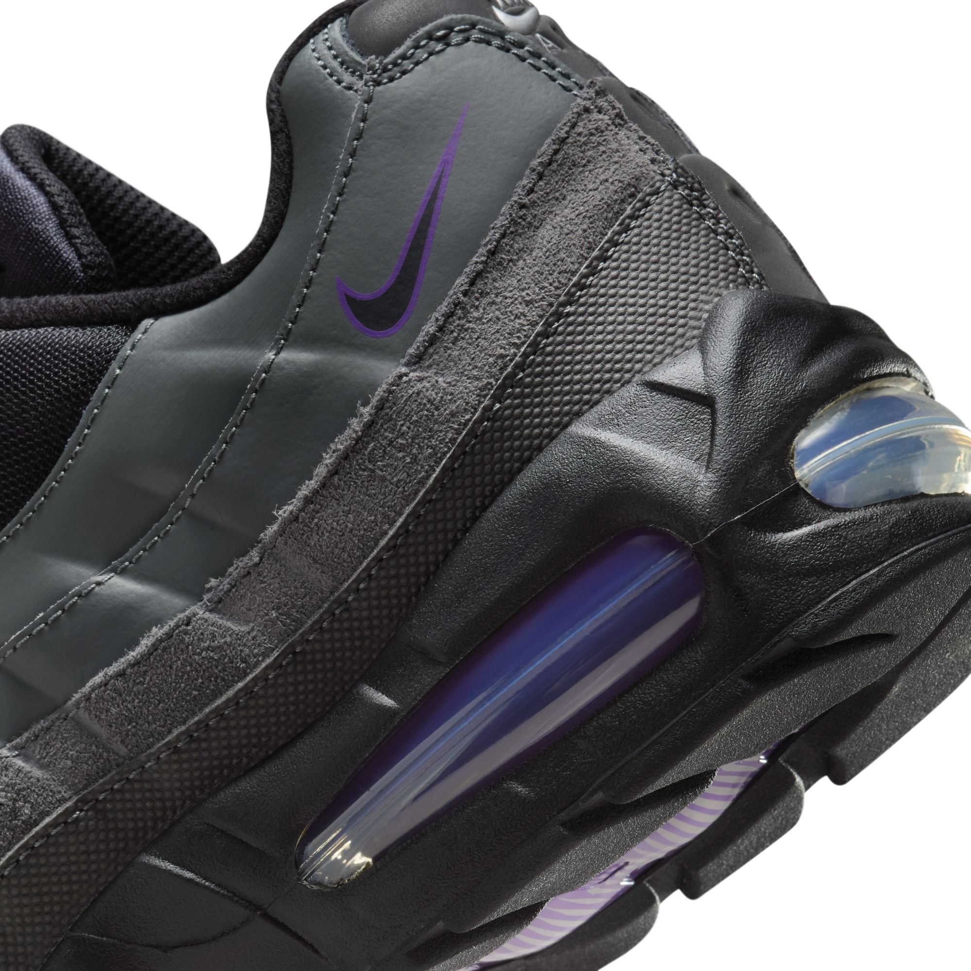 MENS NIKE AIR MAX 95 BIG BUBBLE (IRON GREY/BLACK/WILD GRAPE/WHITE)