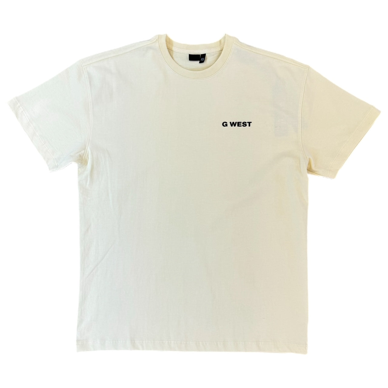 MENS G WEST WORLD WIDE STAR OS T-SHIRT (CREAM)