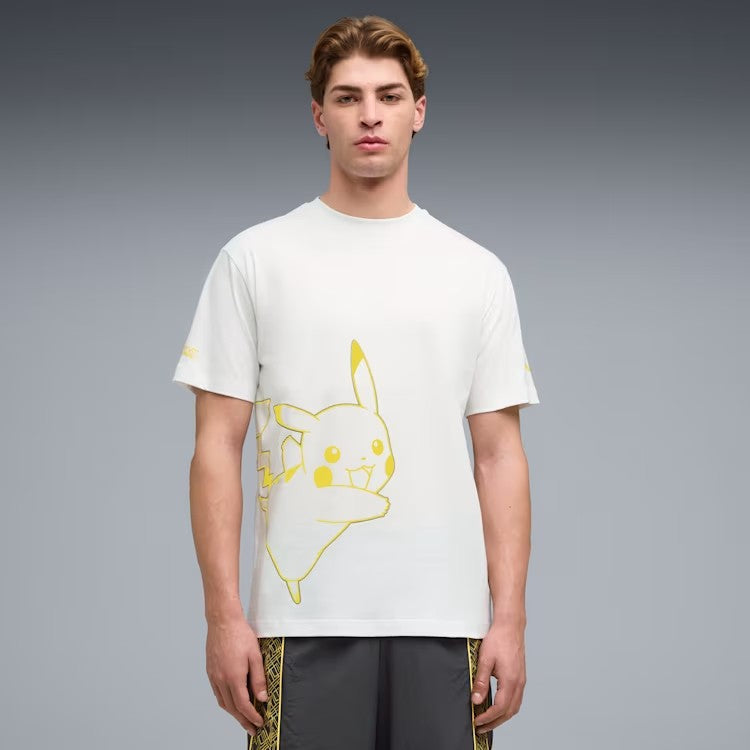MENS PUMA X POKEMON RELAXED GRAPHIC SHIRT (PUMA WHITE)