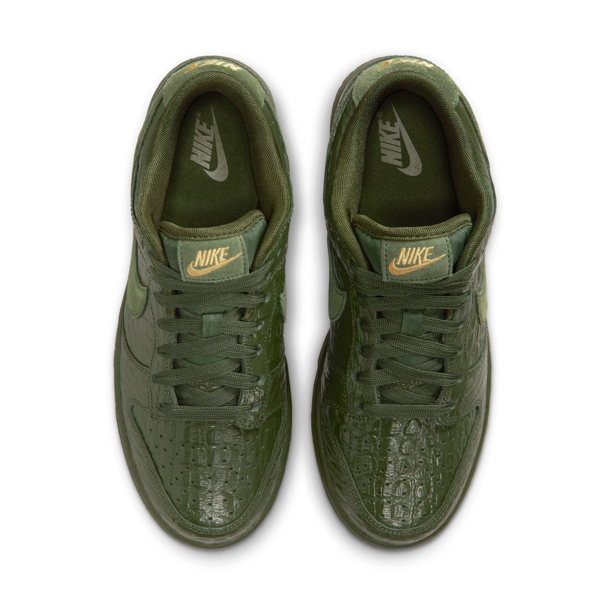 WOMENS NIKE DUNK LOW SS (GREEN CROC)