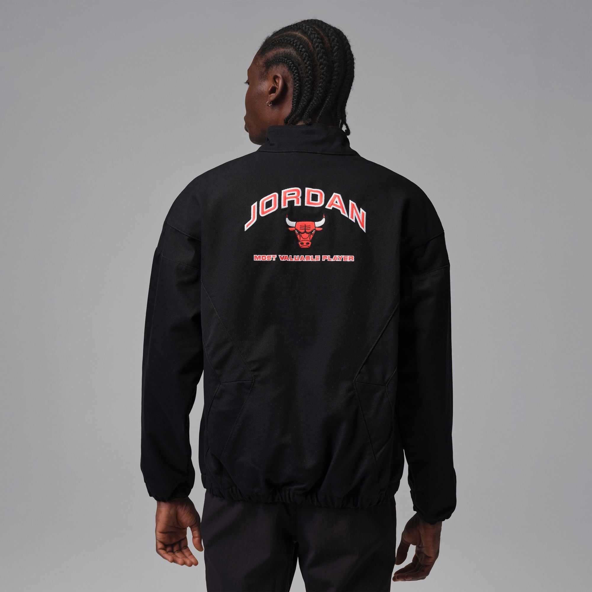 MENS JORDAN FZ GRAPHIC WORKWEAR JACKET (BLACK/WHITE)