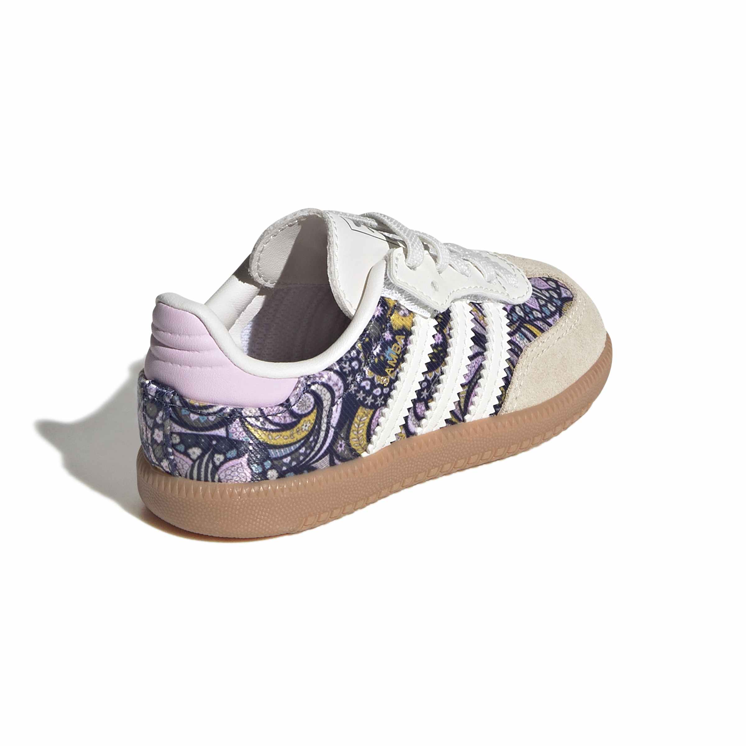 KIDS ADIDAS LIBERTY LONDON SAMBA OG COMFORT CLOSURE ELASTIC LACE I (WHITE/PURPLE)