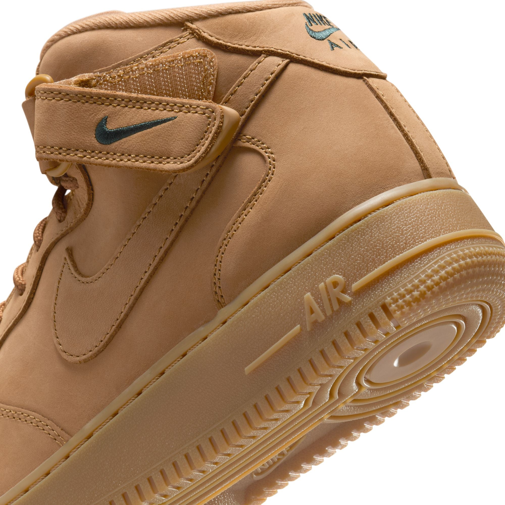 MENS AIR FORCE 1 MID '07 PRM QS (FLAX/OUTDOOR GREEN)