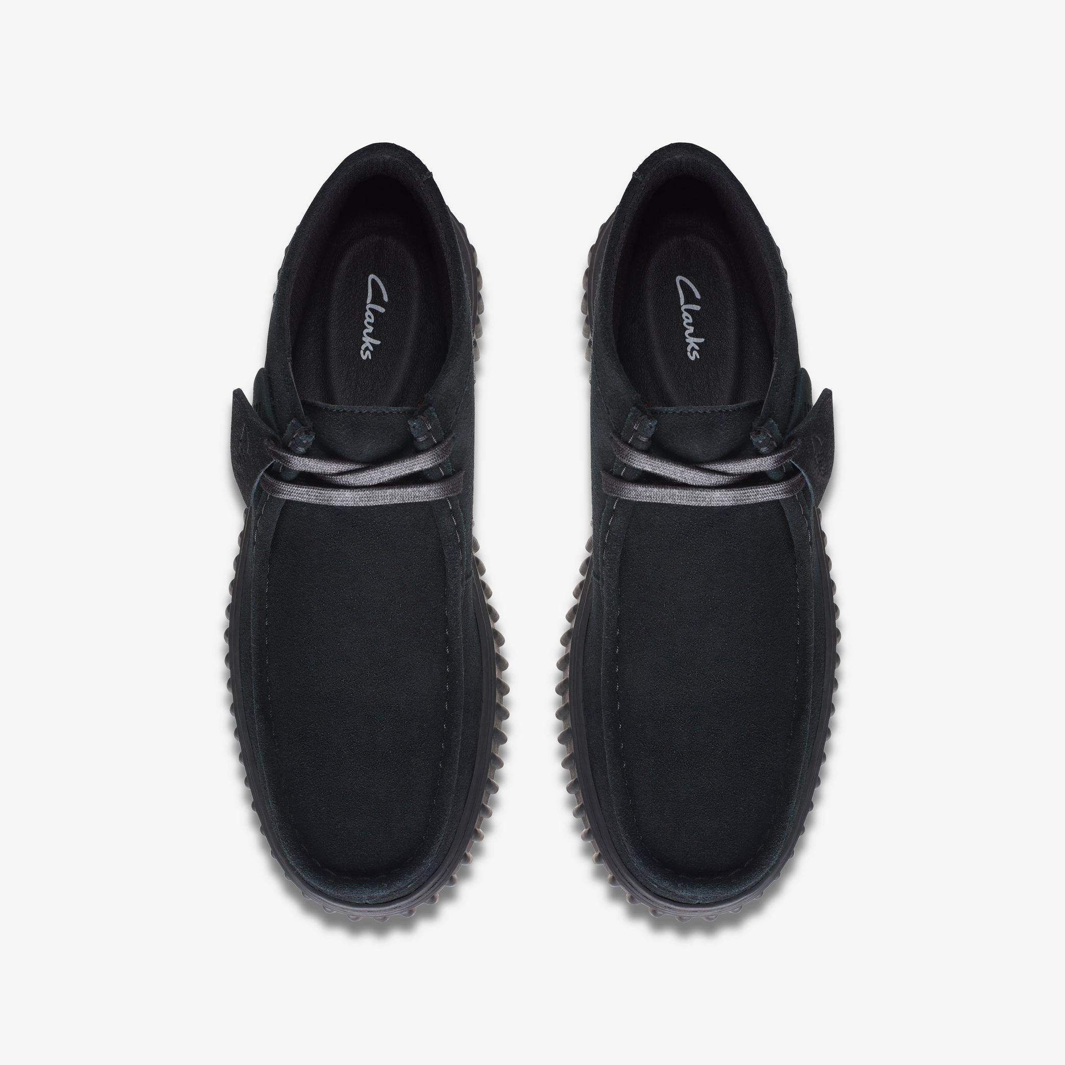 MENS CLARKS TORHILL HI (BLACK SUEDE)