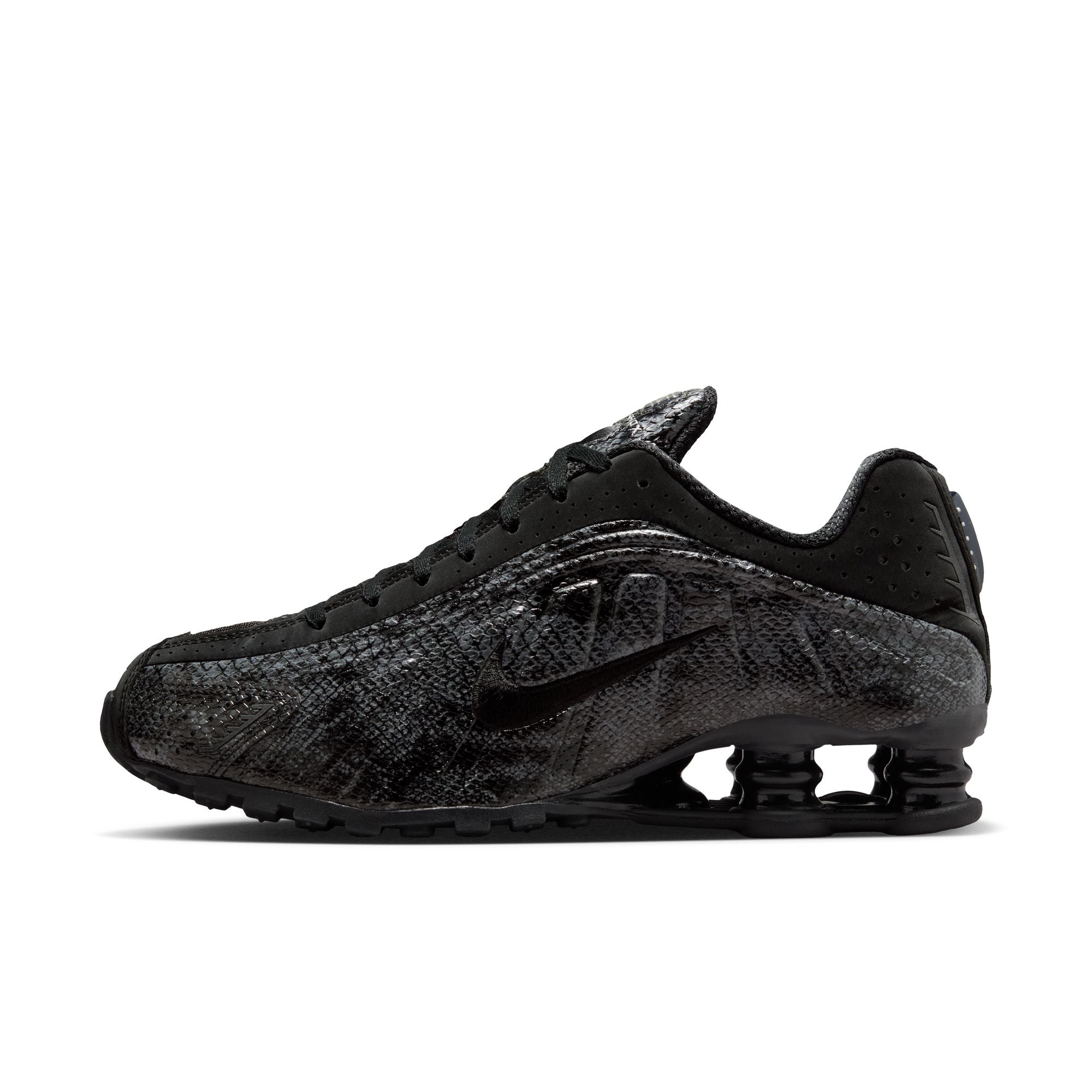 WOMENS NIKE SHOX R4 (BLACK SNAKESKIN)
