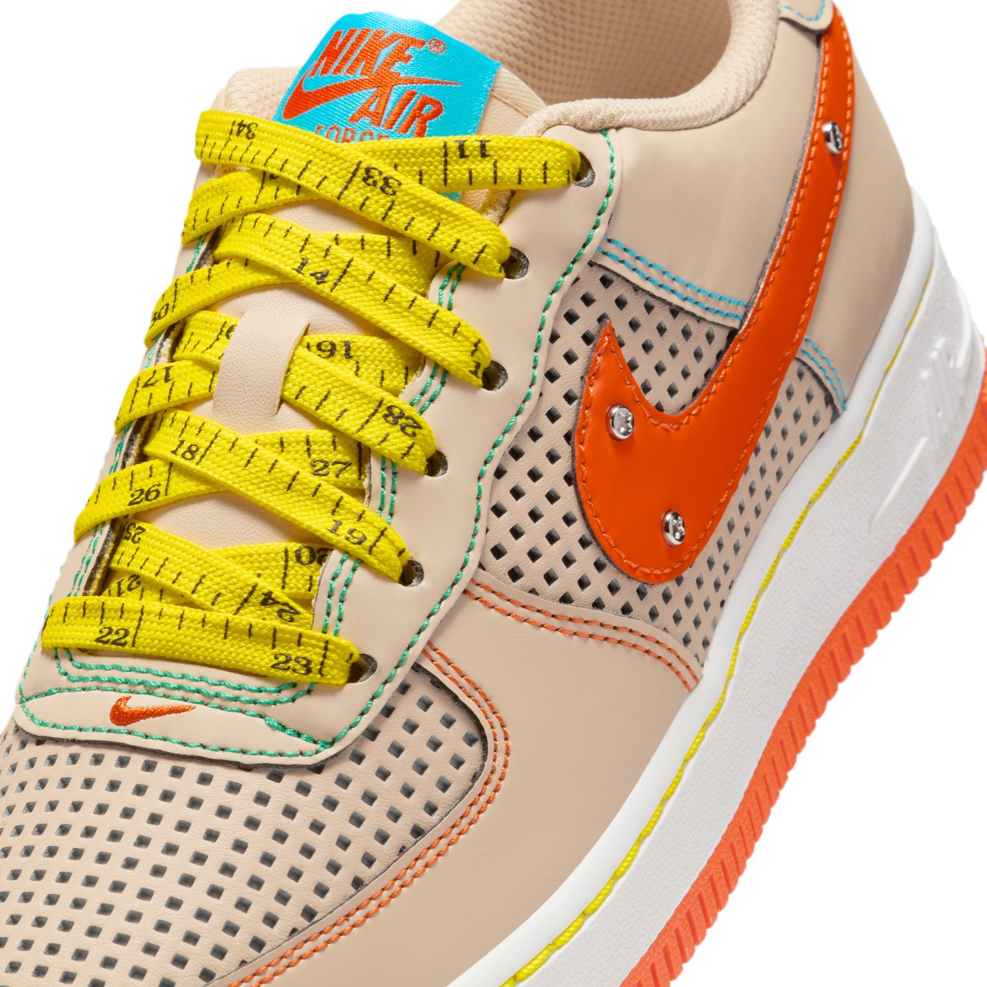 KIDS NIKE AIR FORCE 1 LE BG (SANDDRIFT/SAFETY ORANGE/PHANTOM)