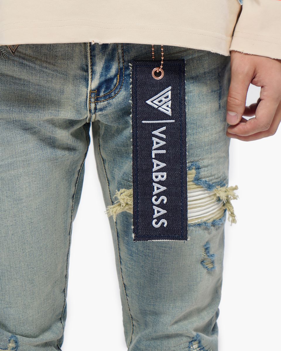 MENS VALABASAS SOLMERE SKINNY JEAN (LIGHT BLUE)