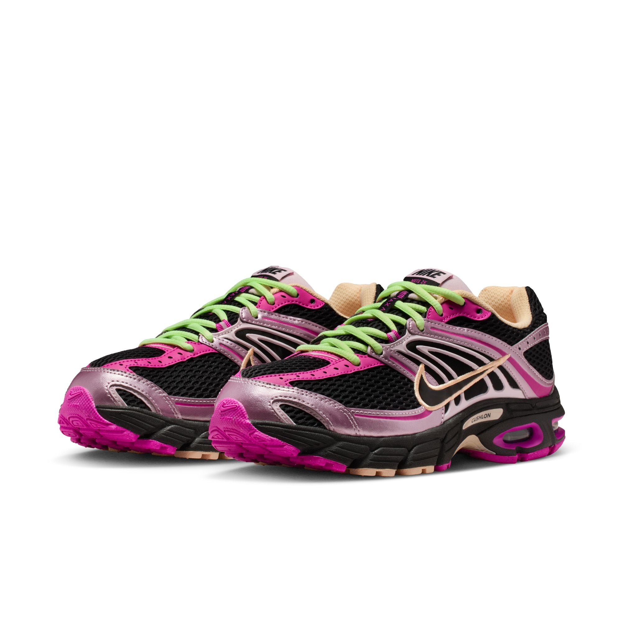 WOMENS NIKE AIR MAX MOTO 2K (BLACK/FIRE PINK/PINK FOAM)