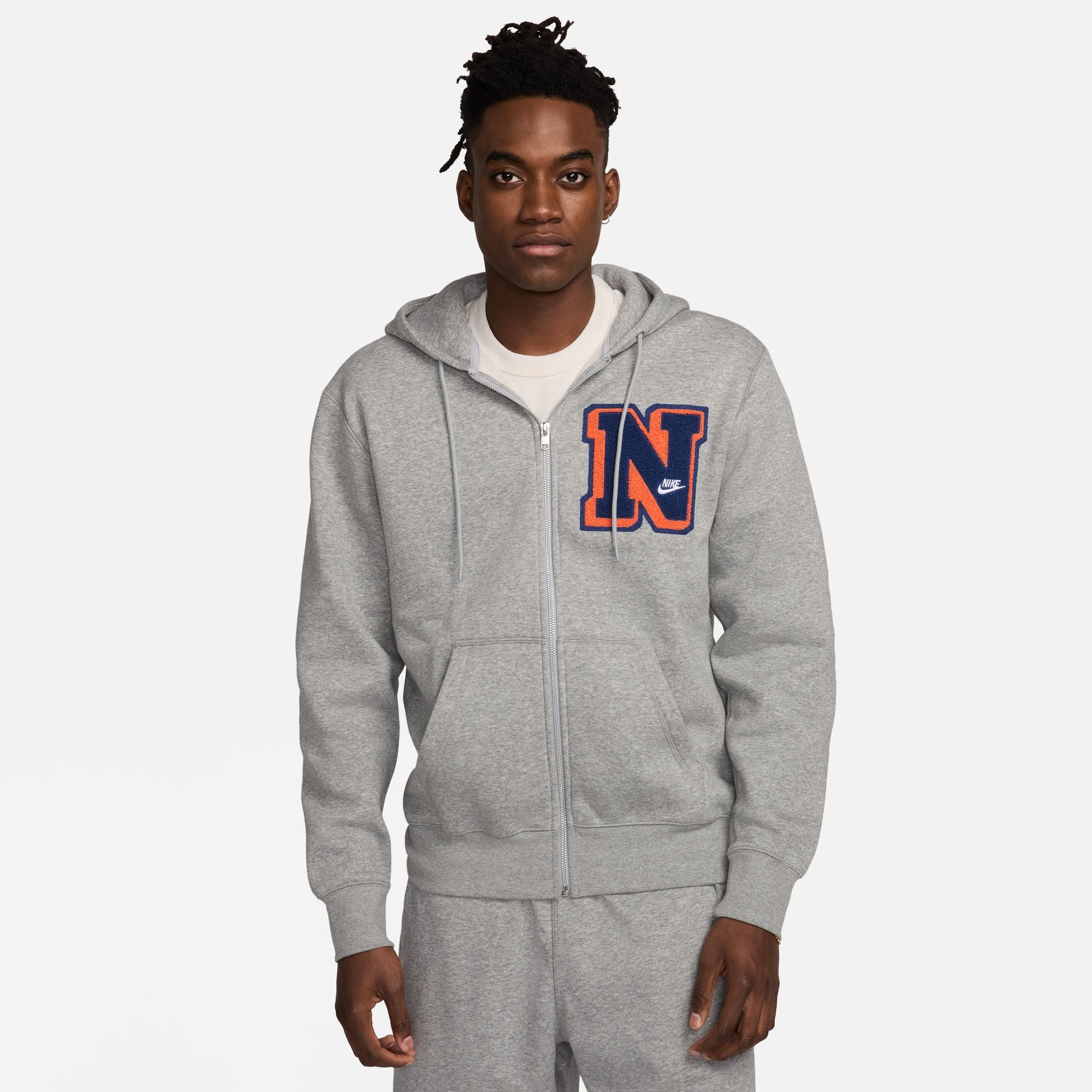 Men's NSW Club Fleece Fullzip Hoodie (Grey)