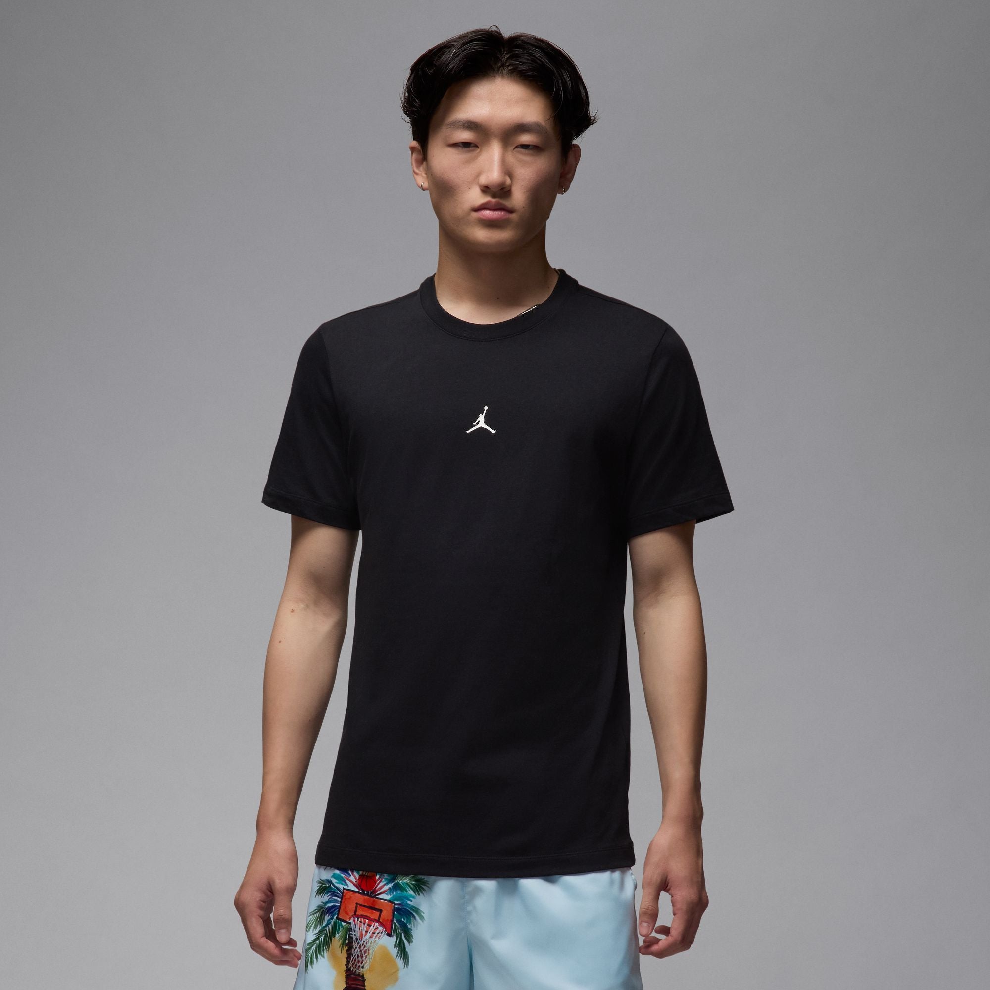 MENS JORDAN FLT ESS GFX JM SS SHIRT (BLACK/WHITE)