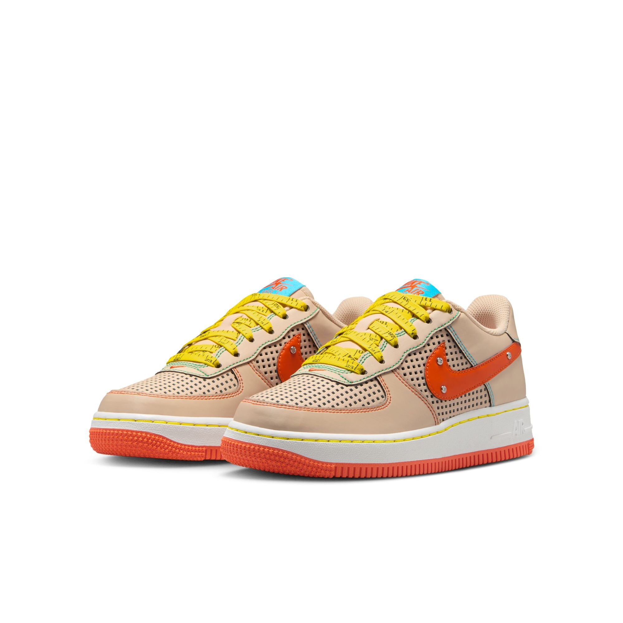 KIDS NIKE AIR FORCE 1 LE BG (SANDDRIFT/SAFETY ORANGE/PHANTOM)