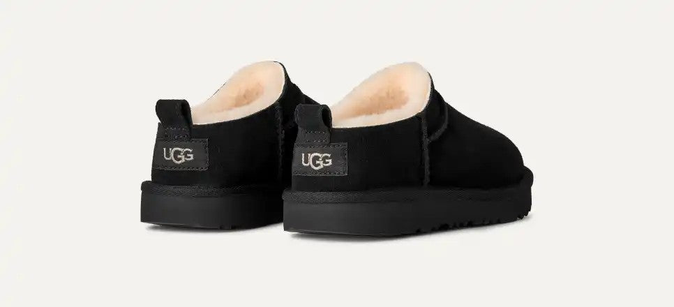 KIDS' UGGS CLASSIC MICRO (BLACK)