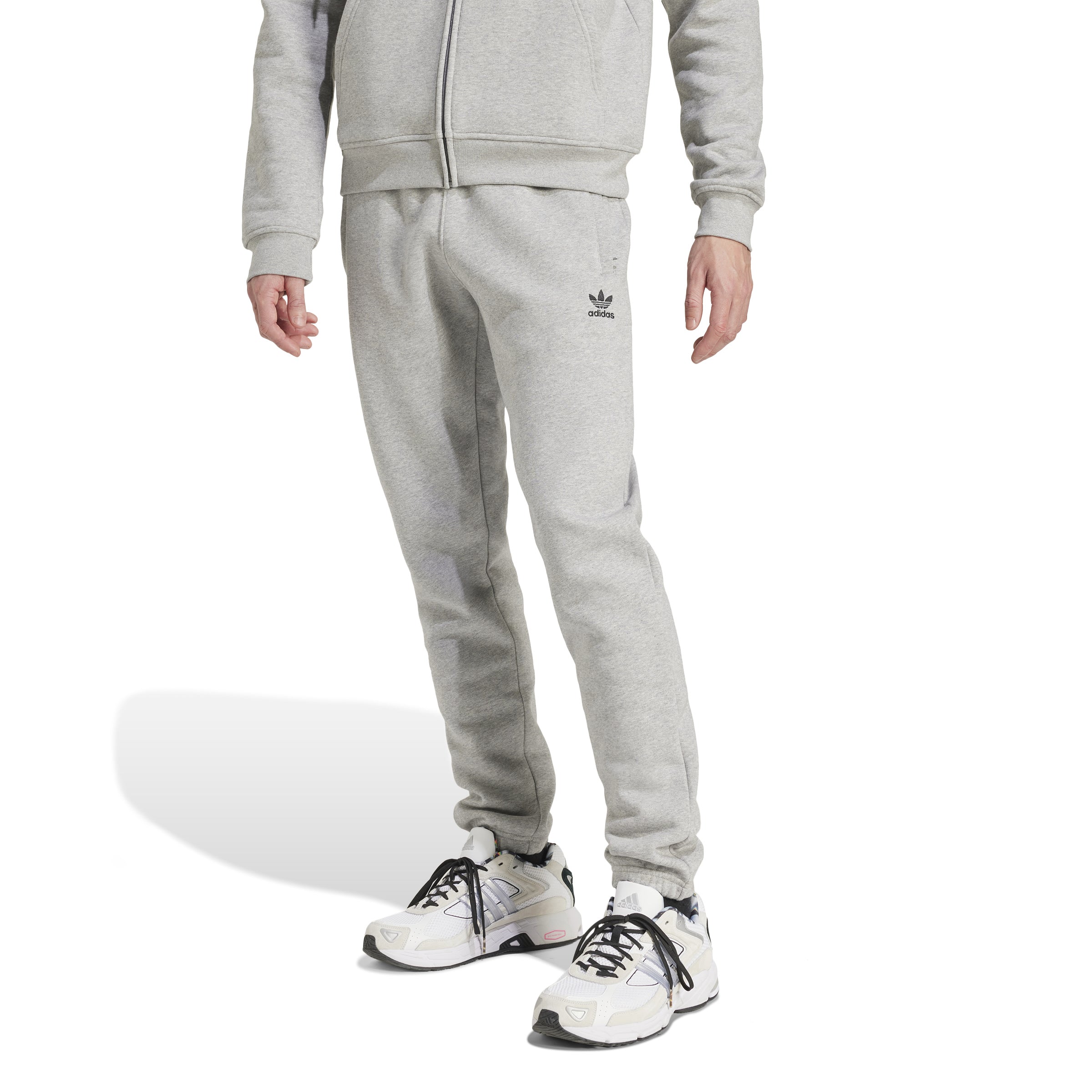 MENS ADIDAS TREFOIL ESSENTIALS PANT (MEDIUM GREY HEATHER)
