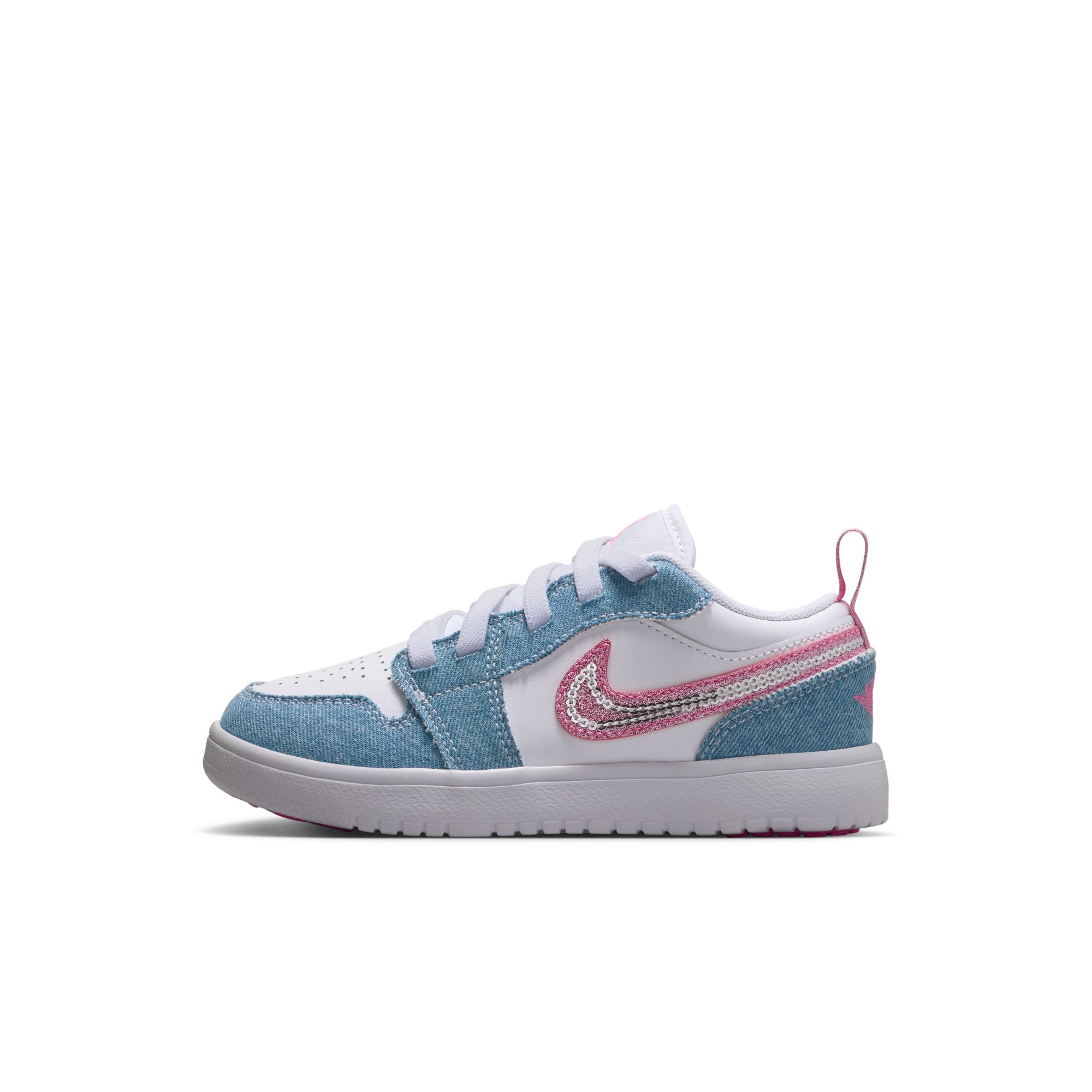 KIDS JORDAN 1 LOW ALT SE PS (COBALT BLISS/PINK GLOW/WHITE)