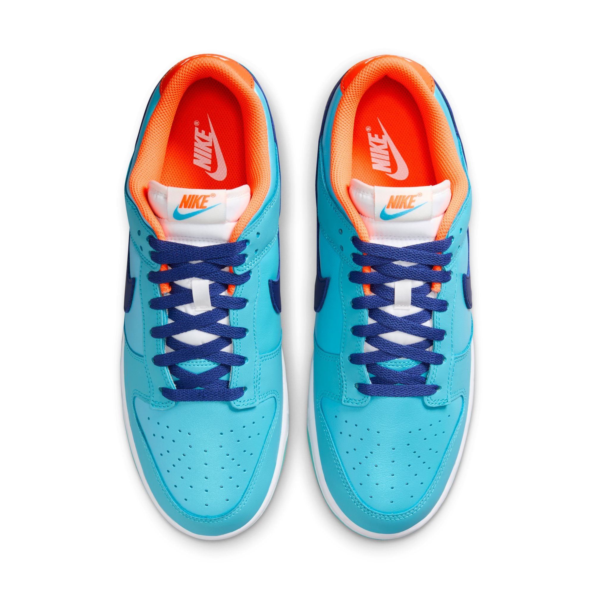 MENS NIKE DUNK LOW SE (BALTIC BLUE/DEEP ROYAL BLUE/TOTAL ORANGE)