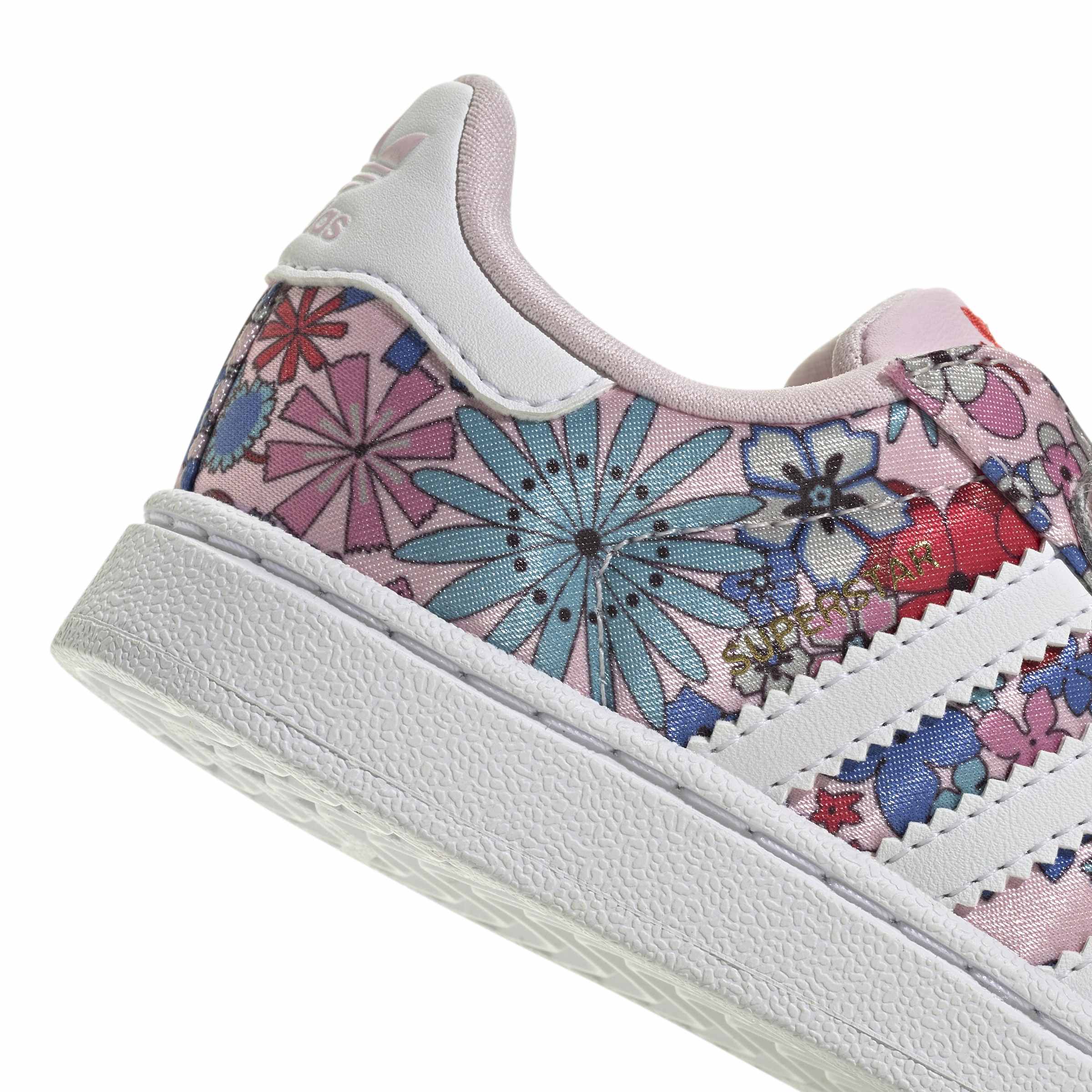 KIDS ADIDAS LIBERTY LONDON SUPERSTAR II COMFORT CLOSURE I (CLEAR PINK / CLOUD WHITE / LIGHT PINK)