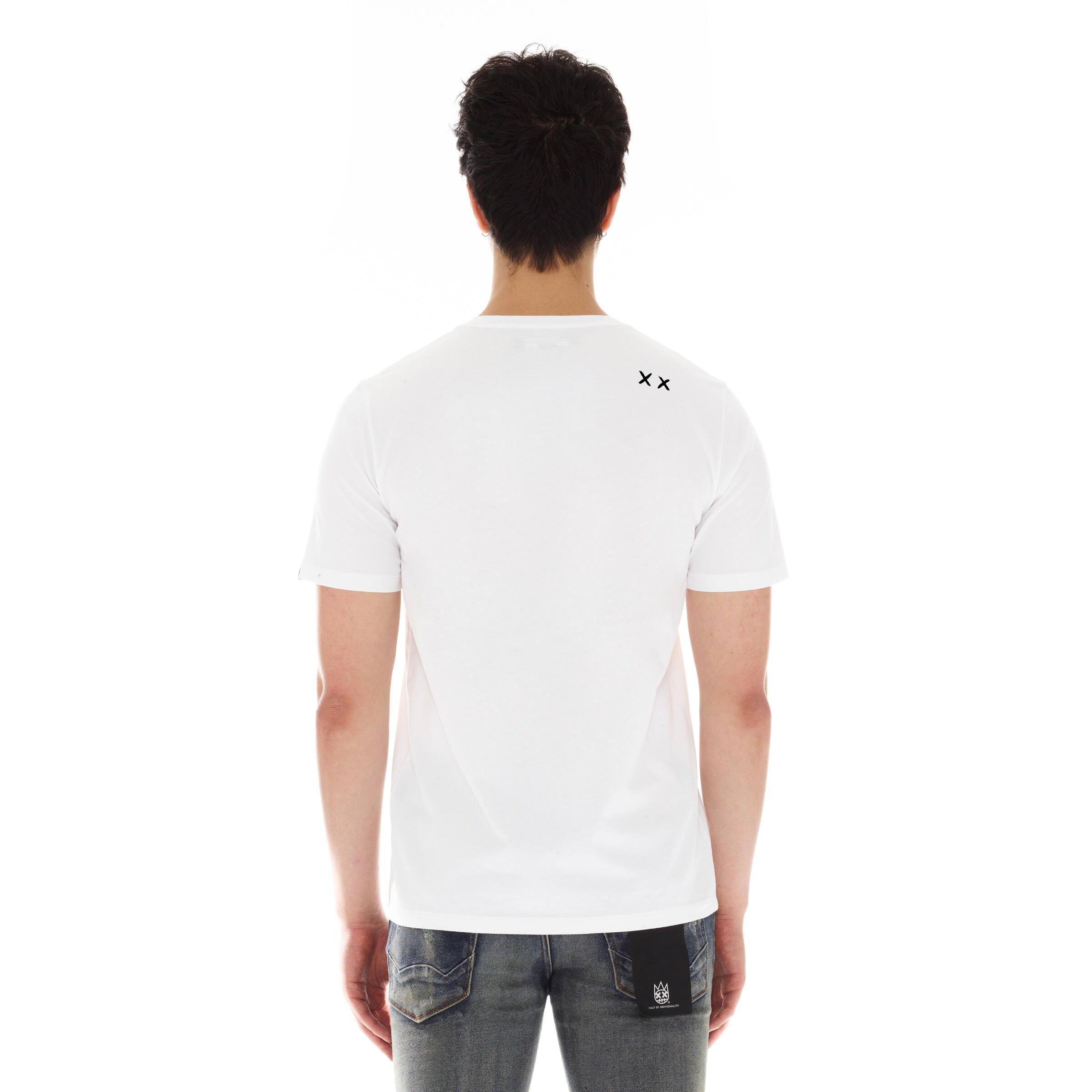 MENS CULT SHIMUCHAN LOGO T-SHIRT (WHITE/BLACK)