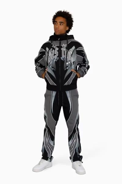 MENS SMOKE RISE RISING COLORBLOCK WINDBREAKER SET (CASTLEROCK)