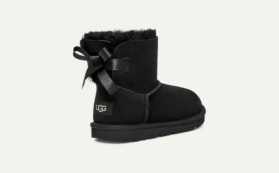 KIDS UGGS MINI BAILEY BOW II (BLACK)