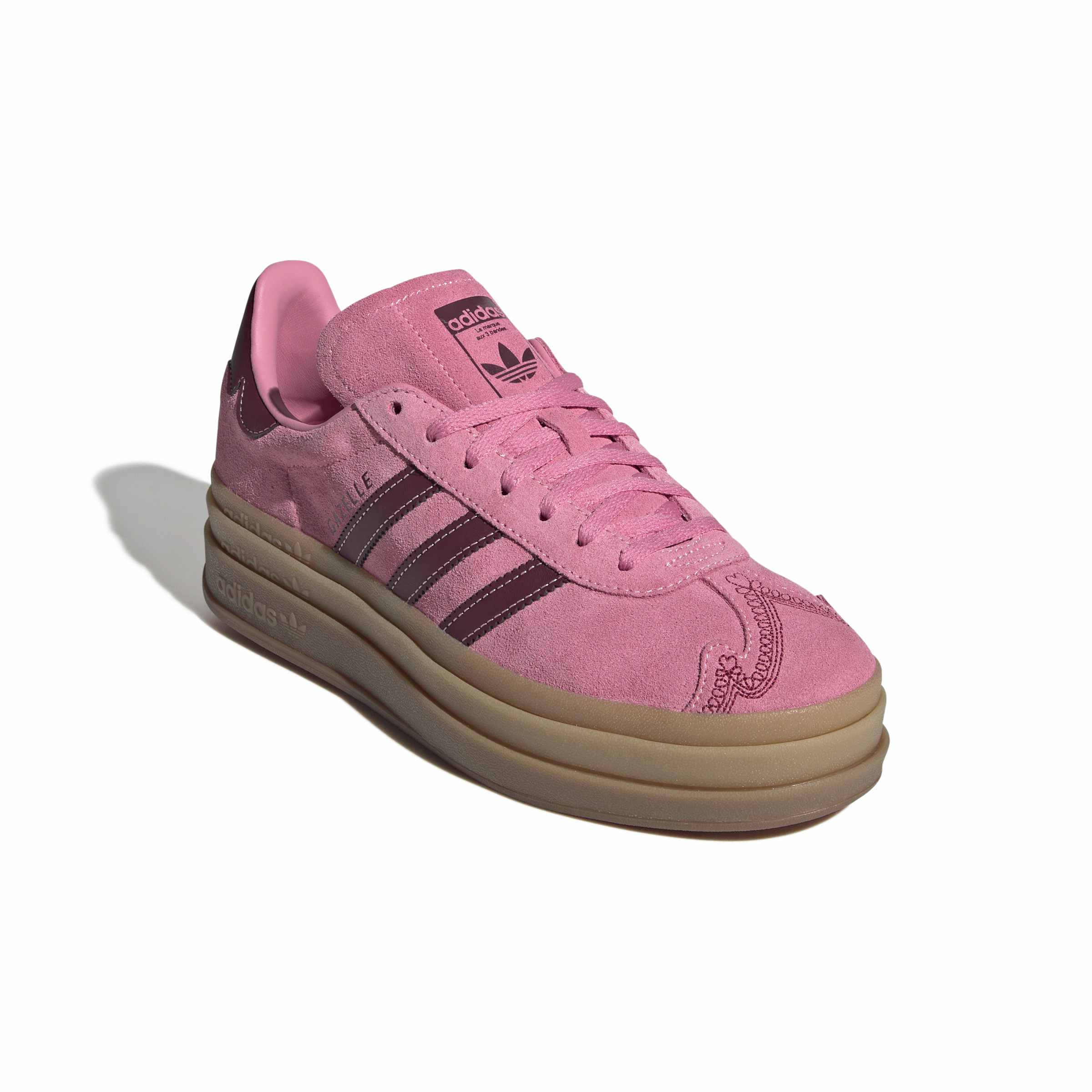 WOMENS ADIDAS GAZELLE BOLD (SHARED/PINK)
