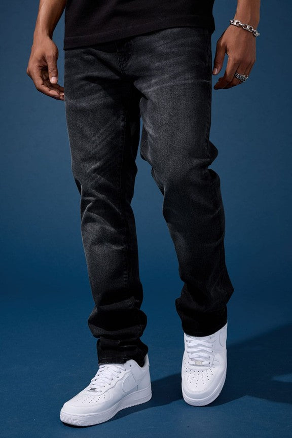 MENS JORDAN CRAIG COLLINS FIT RED HOOK DENIM (VINTAGE BLACK)