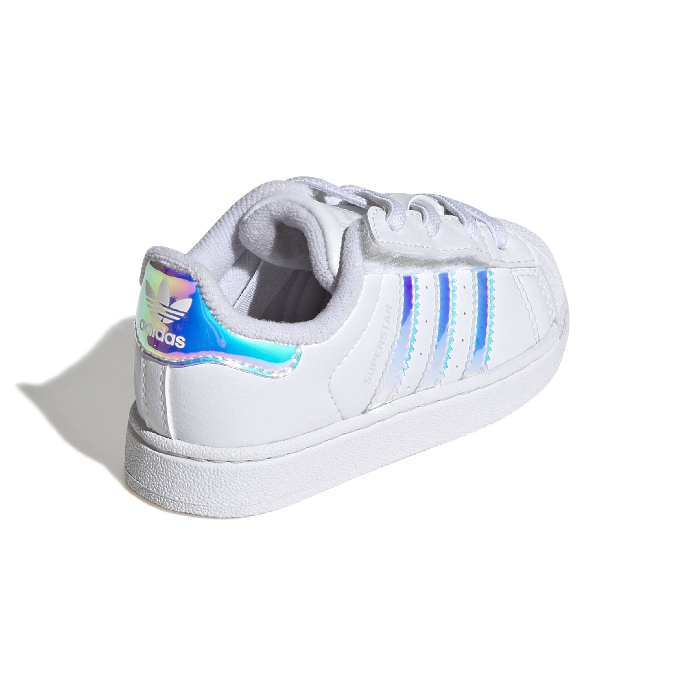 KIDS ADIDAS SUPERSTAR II COMFORT CLOSURE ELASTIC LACE (CLOUD WHITE / SUPPLIER COLOUR / HALO BLUE)