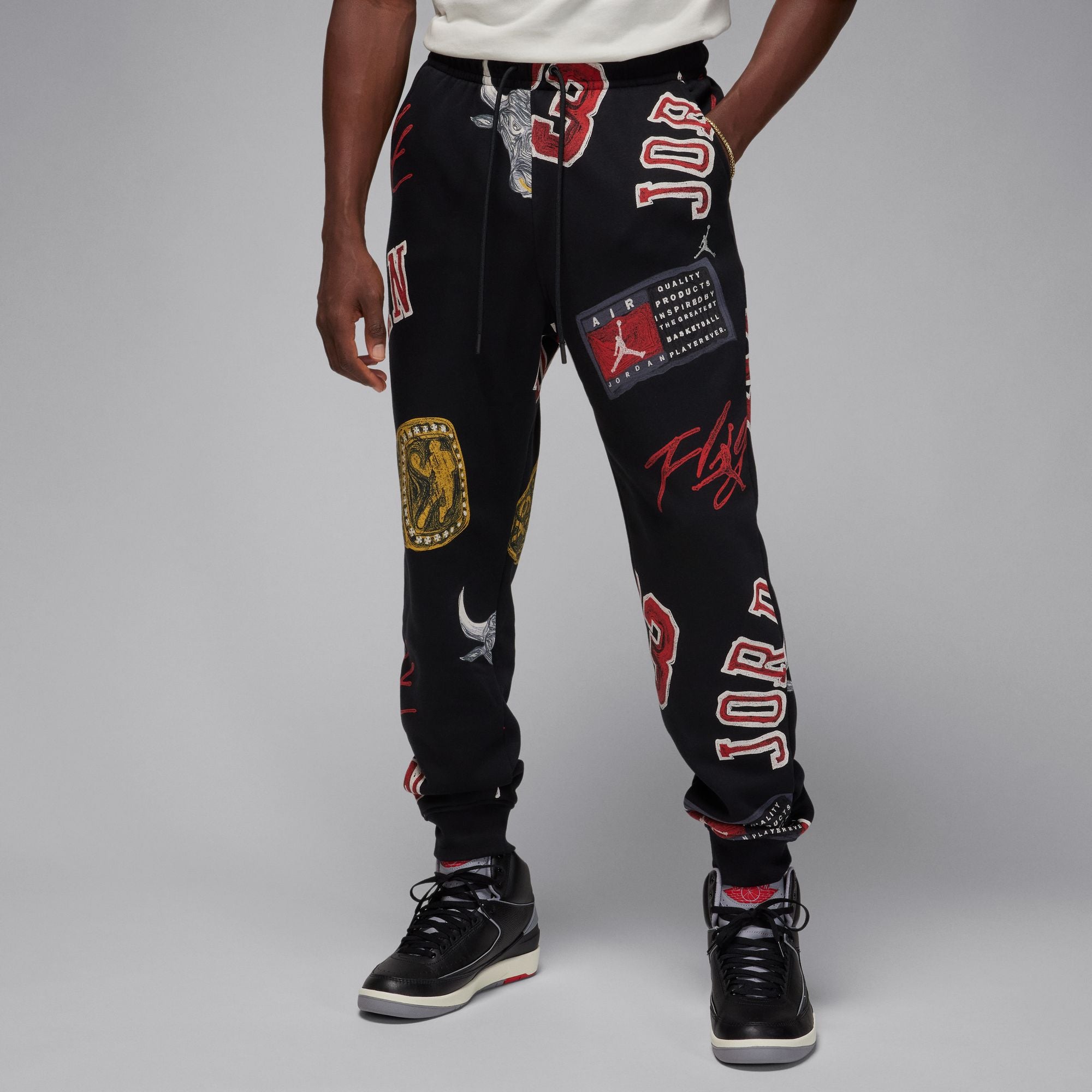 Men's Jordan Brooklyn Fleece Sweatpants (Black)