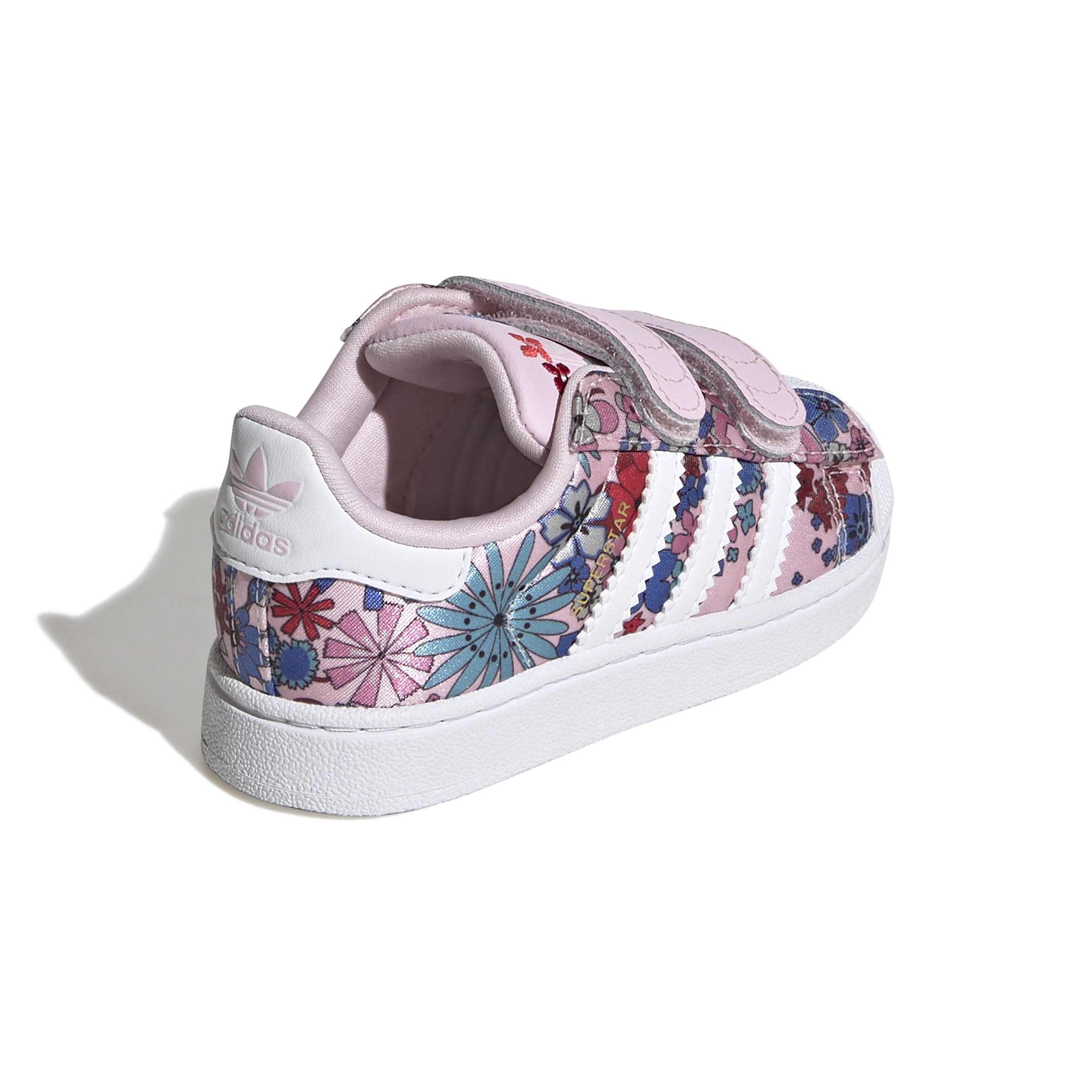 KIDS ADIDAS LIBERTY LONDON SUPERSTAR II COMFORT CLOSURE I (CLEAR PINK / CLOUD WHITE / LIGHT PINK)
