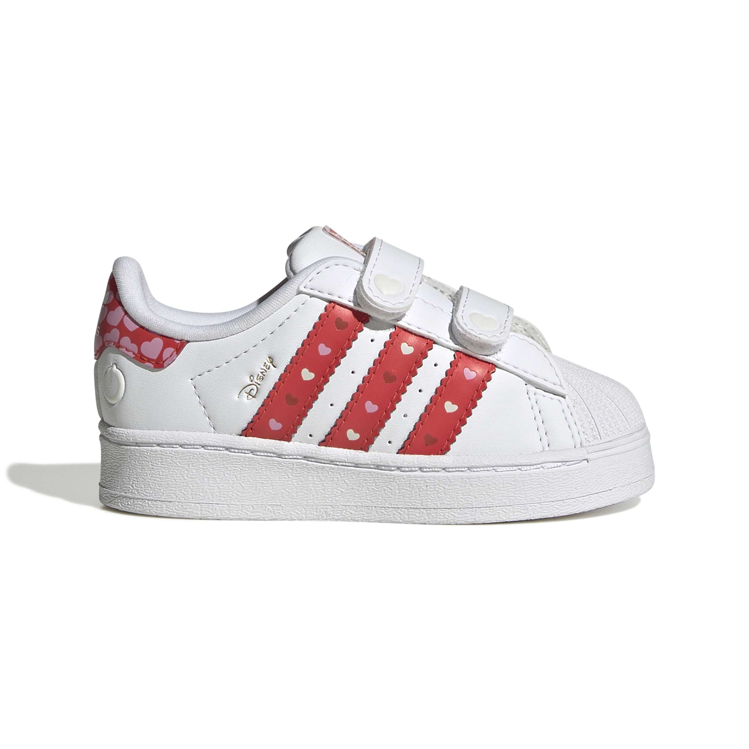 KIDS ADIDAS DISNEY SUPERSTAR LED LIGHTS COMFORT CLOSURE INF (CORE BLACK / BRIGHT RED / CLOUD WHITE)