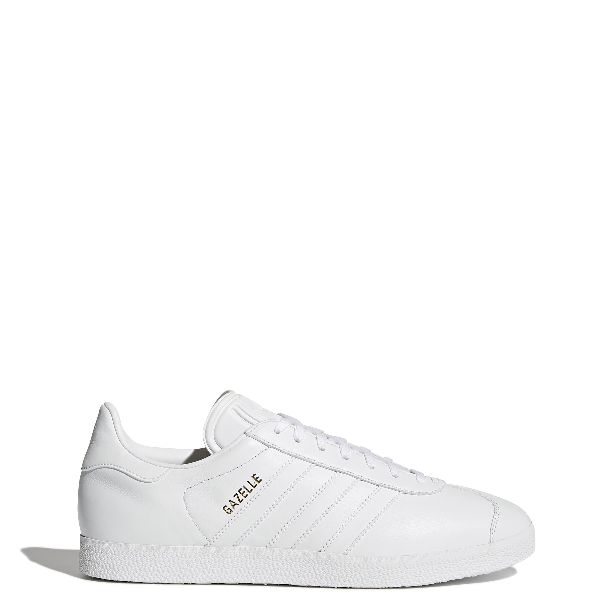 MENS ADIDAS GAZELLE (CLOUD WHITE / CLOUD WHITE / GOLD METALLIC) MENS ADIDAS GAZELLE (CLOUD WHITE / CLOUD WHITE / GOLD METALLIC)