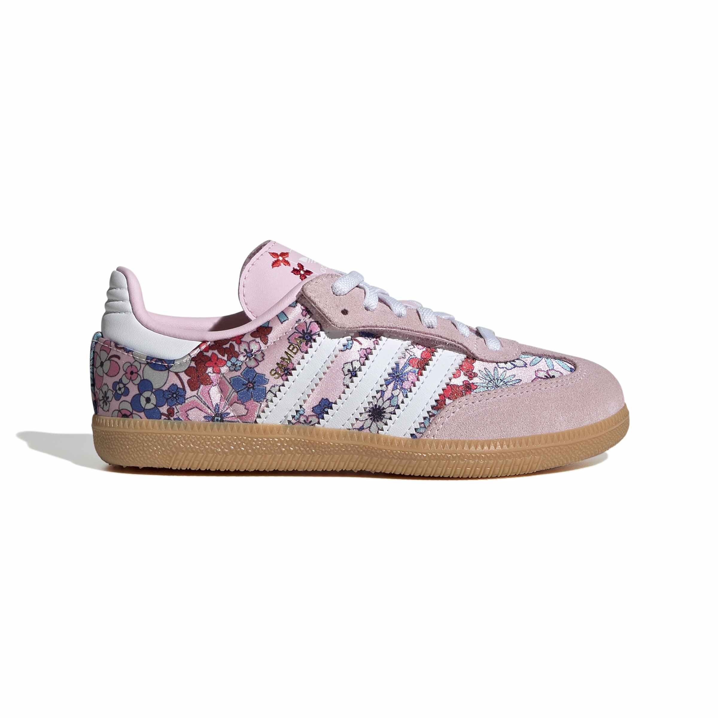KIDS ADIDAS LIBERTY LONDON SAMBA OG COMFORT CLOSURE ELASTIC LACE C (CLEAR PINK / CLOUD WHITE / GUM)