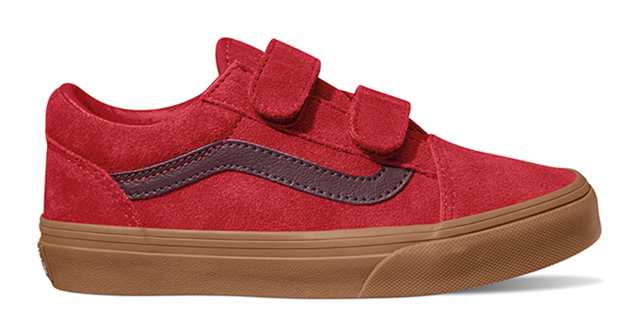 Vans Old Skool V All Red Toddler Vans Vans Old Skool V Red Vans
