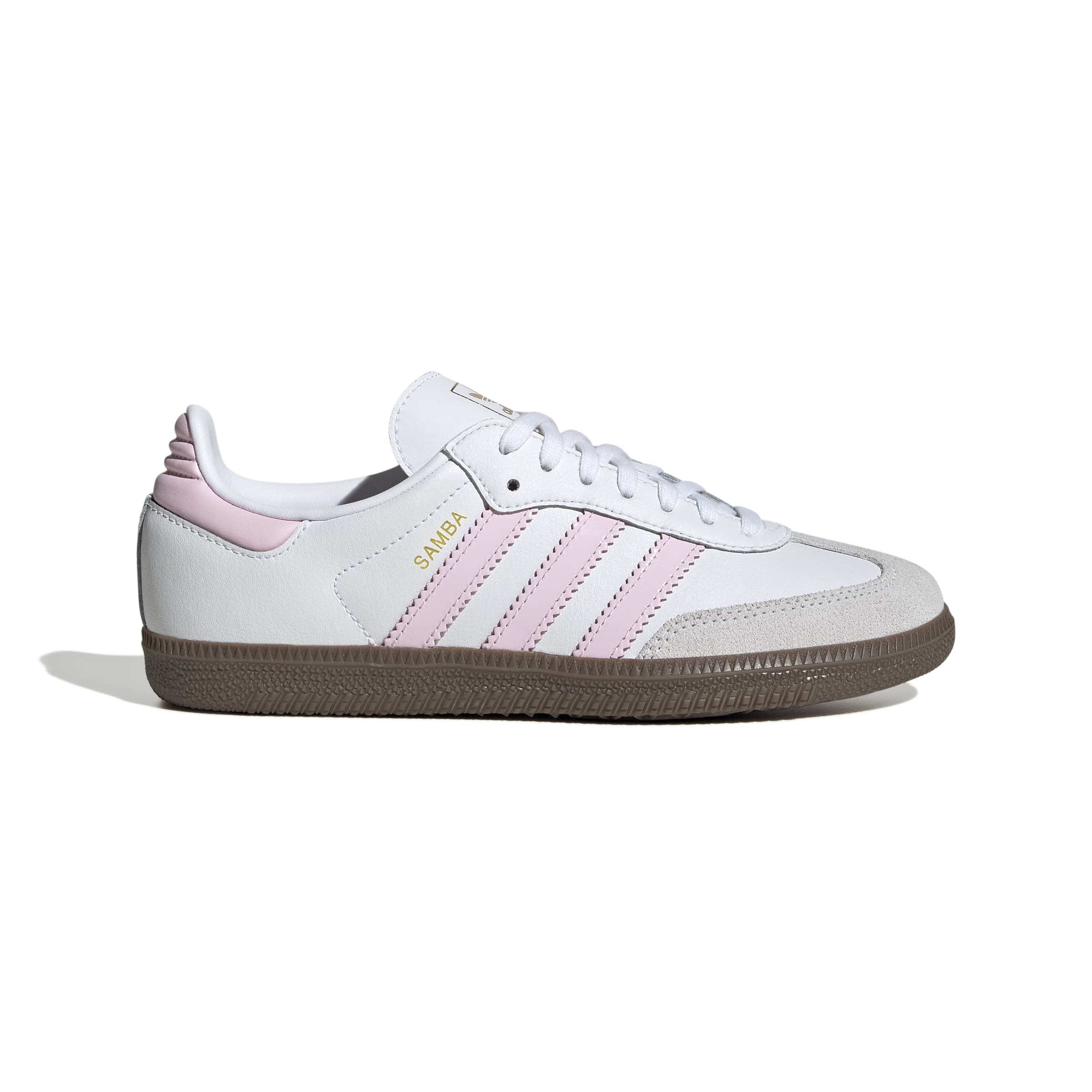 KIDS ADIDAS SAMBA OG J (CLOUD WHITE / CLEAR PINK / GUM)