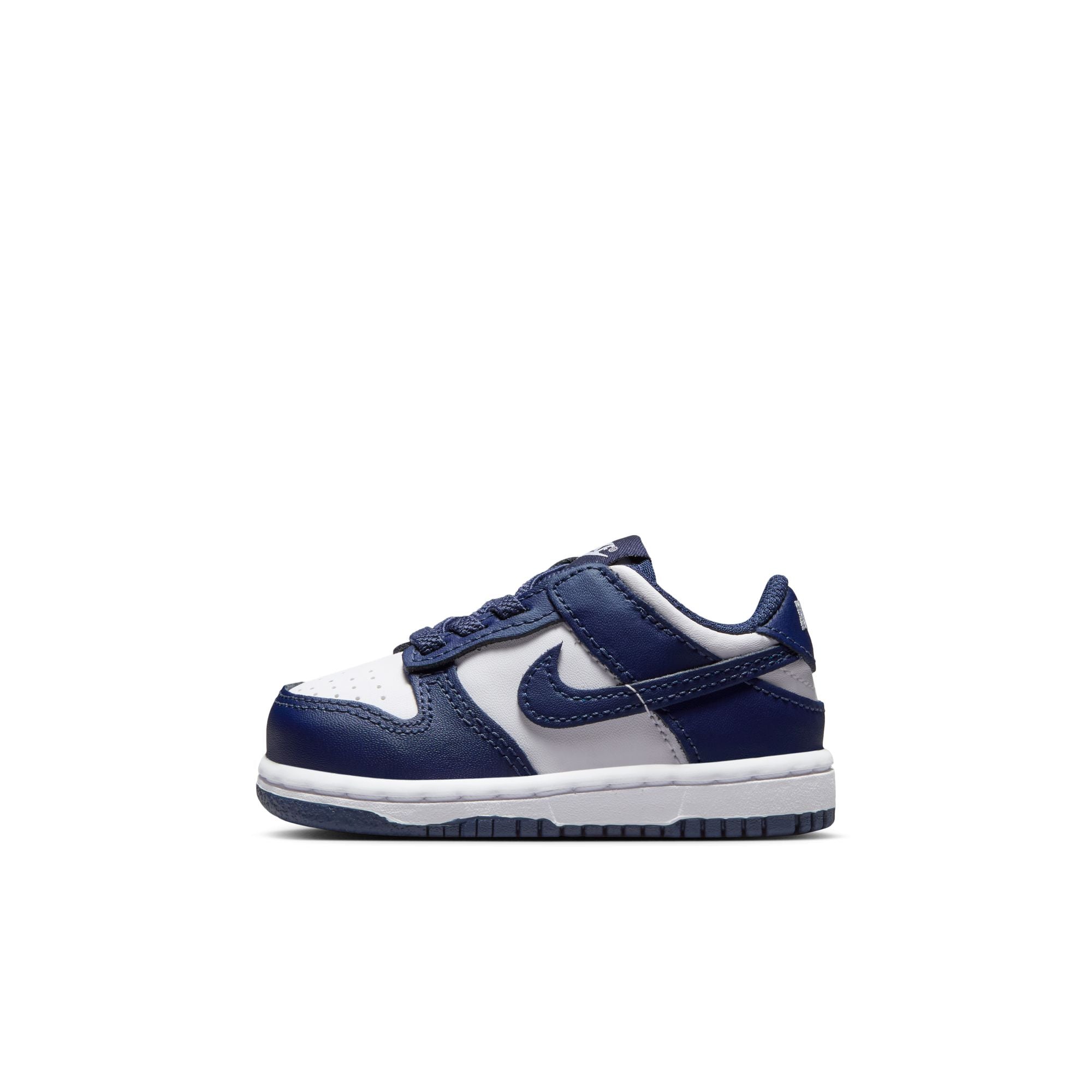 KIDS NIKE DUNK LOW TDE (WHITE/MIDNIGHT NAVY)