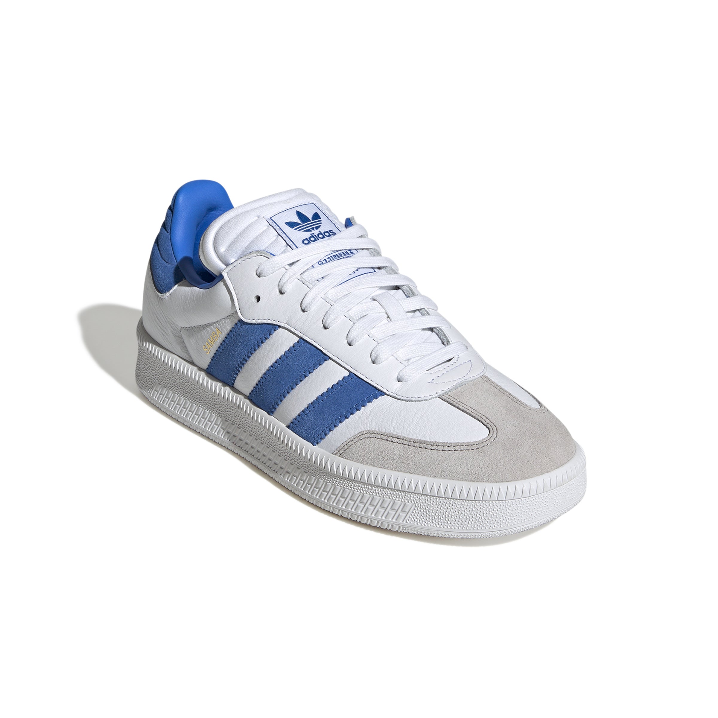 MENS ADIDAS SAMBA XLG (CLOUD WHITE / BRIGHT ROYAL / CLEAR GRANITE)
