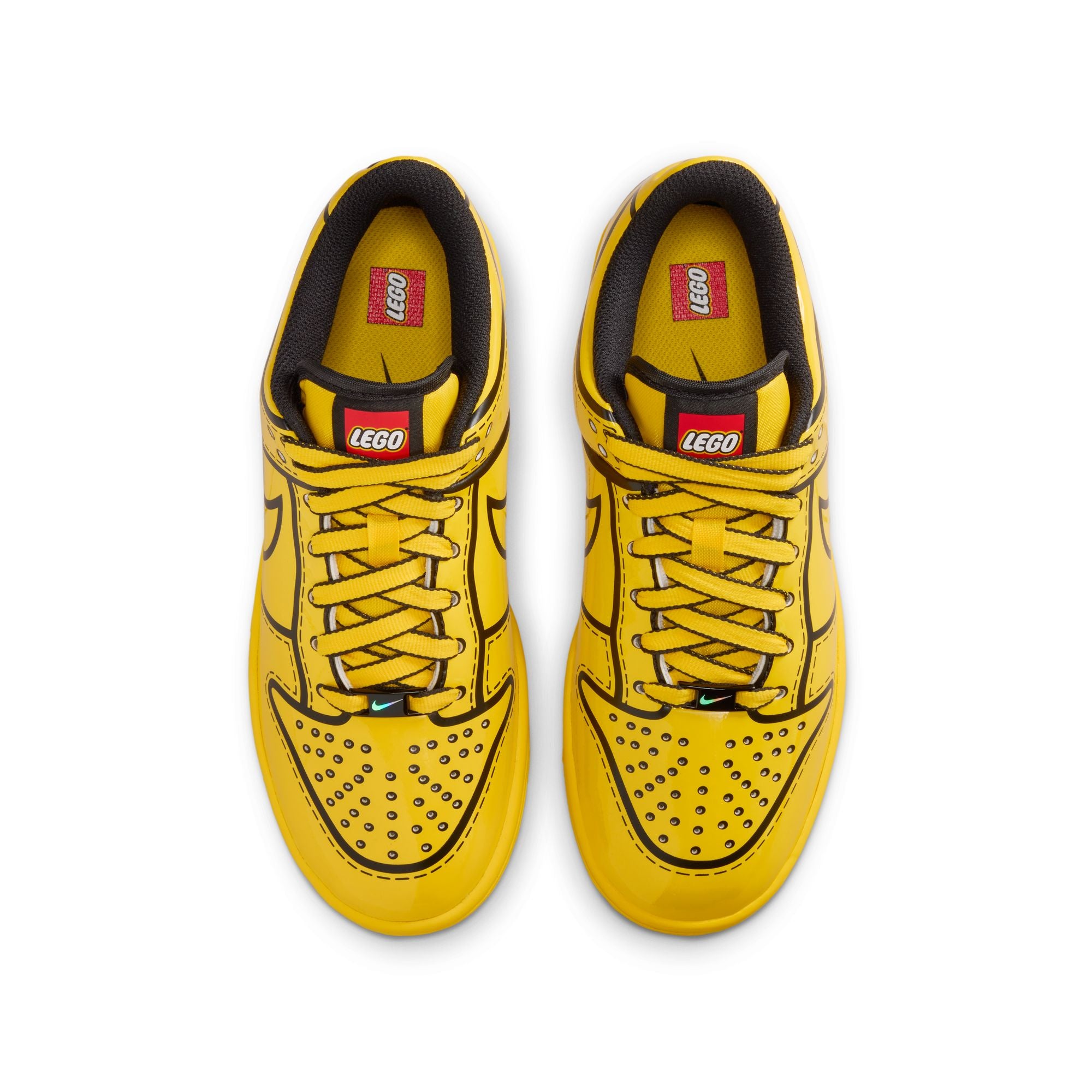 KIDS NIKE DUNK LOW X LEGO COLLECTION GS (TOUR YELLOW/BLACK/RUSH RED)
