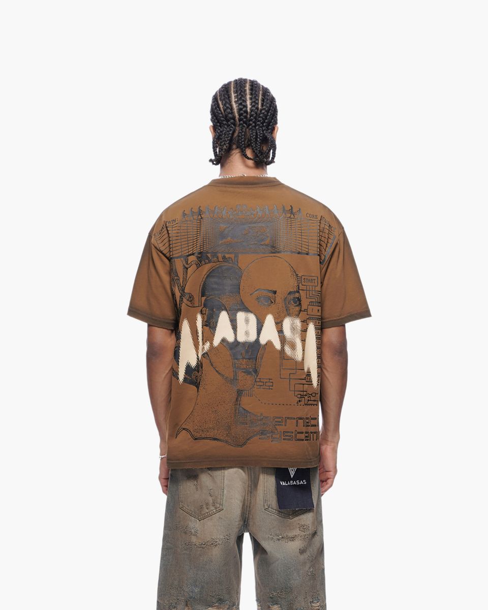 MENS VALABASAS "CYBER" SHIRT (BROWN)